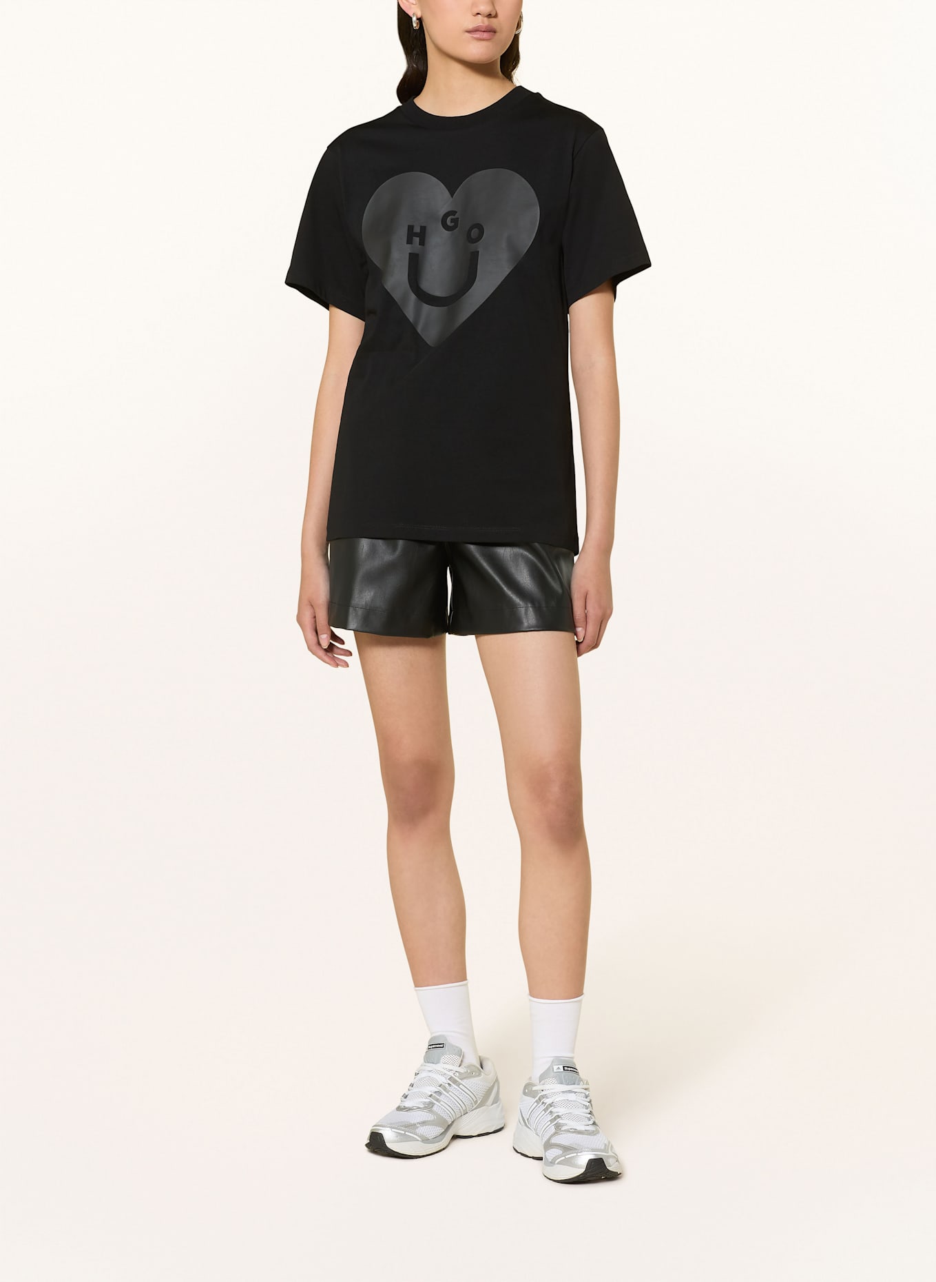 HUGO T-shirt VINTAGE: CZARNY