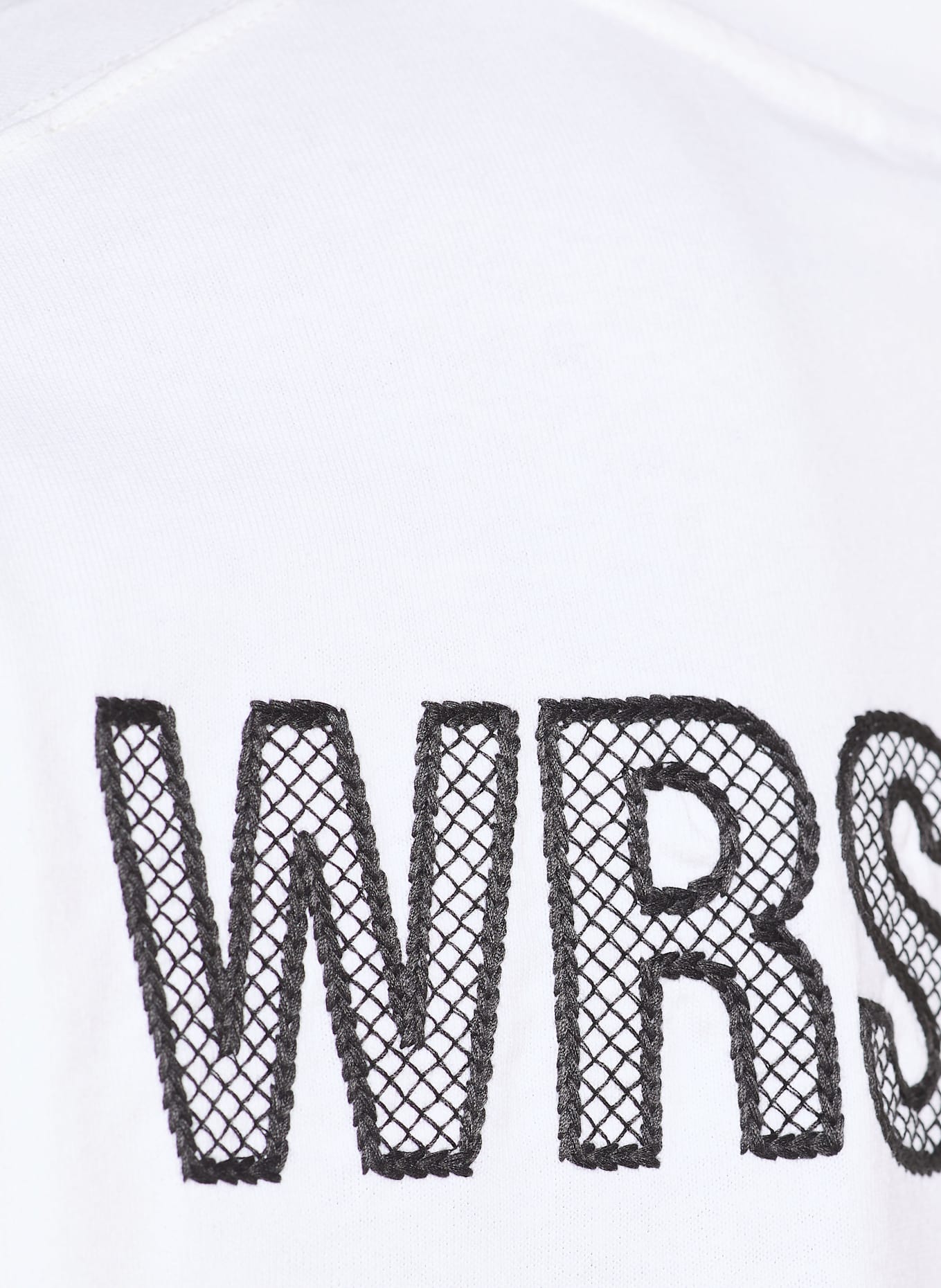 WRSTBHVR T-Shirt LATTICE: WEISS