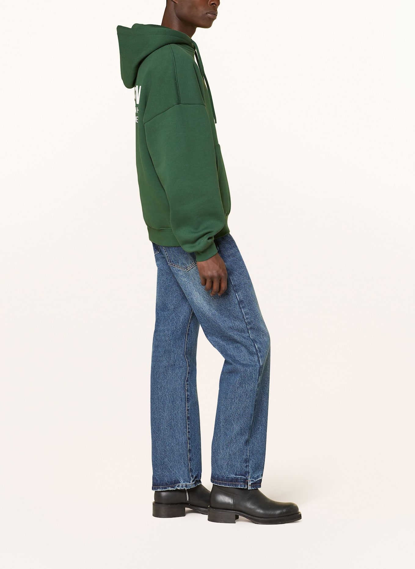 WRSTBHVR Mikina s kapucí STUDIO V10: ZELENÁ