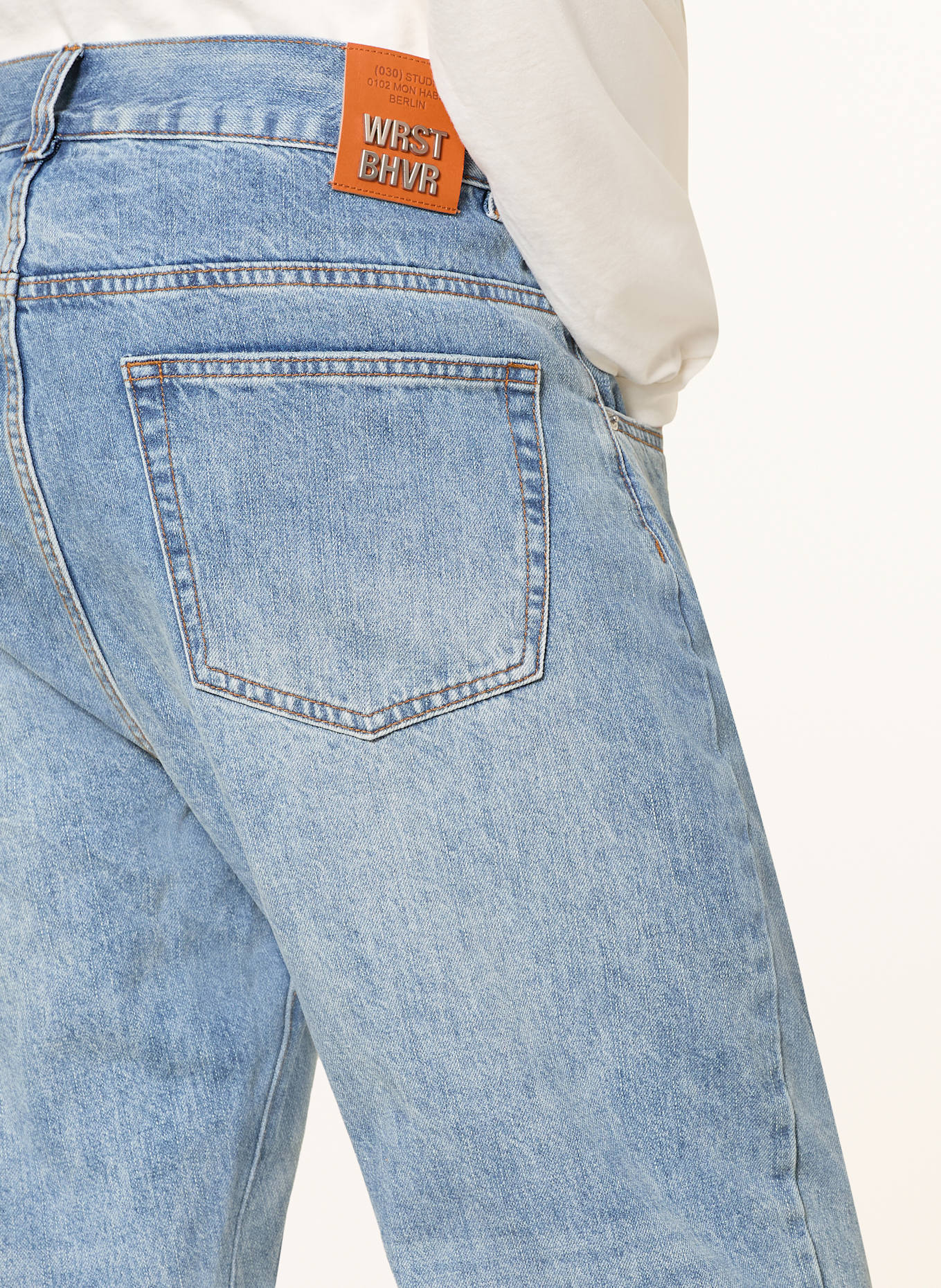 WRSTBHVR Džíny LUIS V3 Straight Fit: MID BLUE