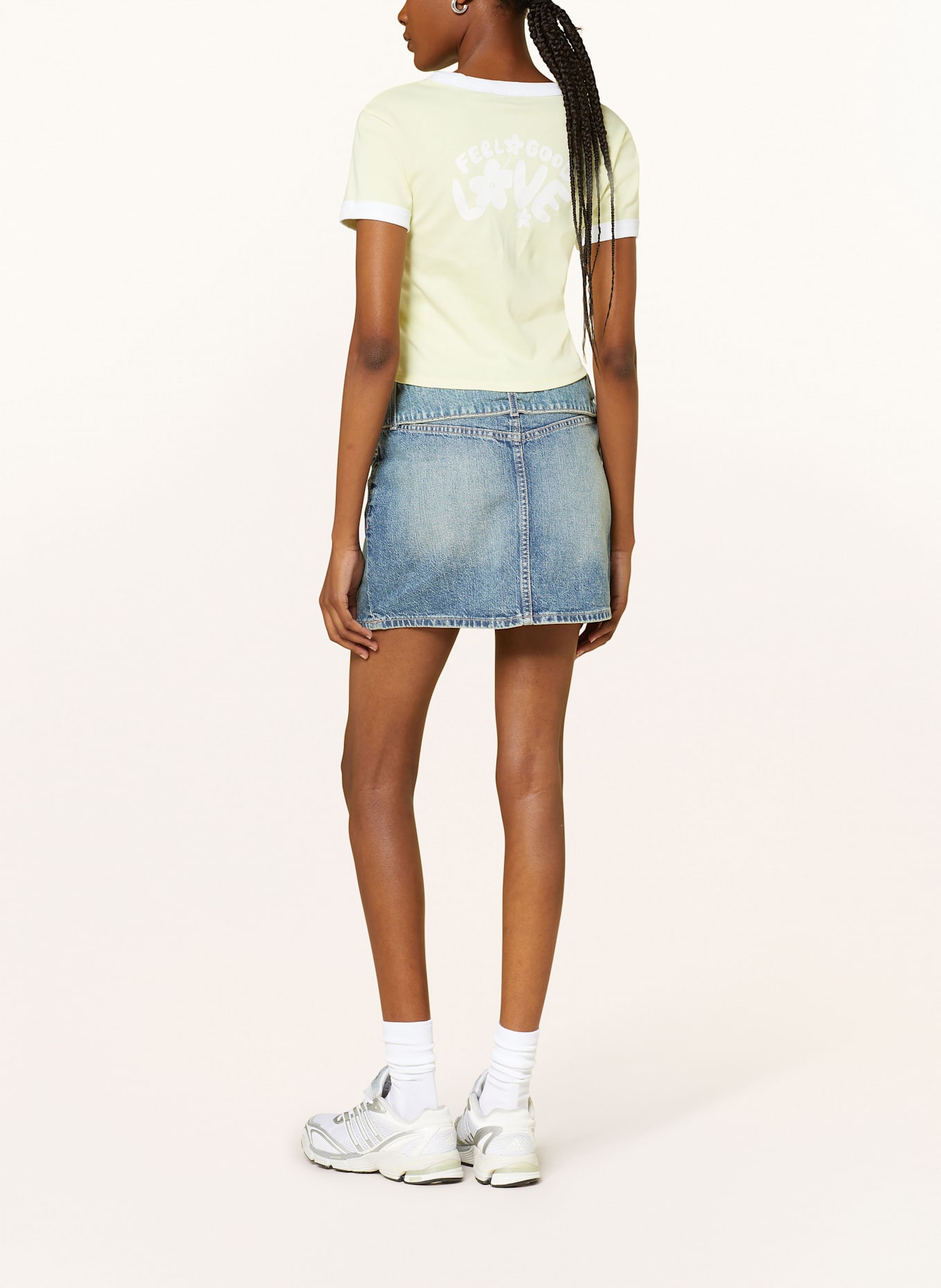 HUGO BLUE GAMINI denim skirt: 436 BRIGHT BLUE
