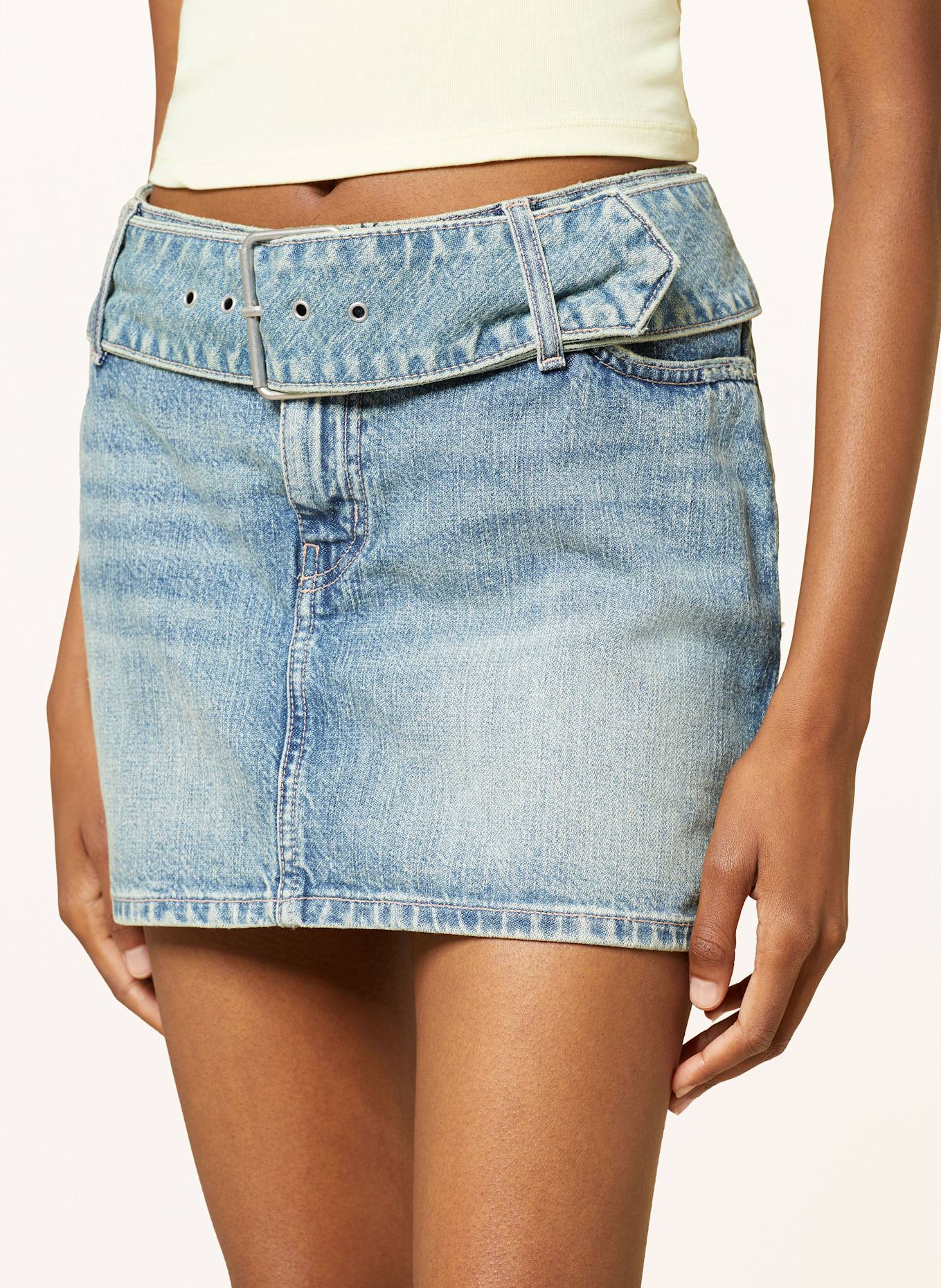 HUGO BLUE GAMINI denim skirt: 436 BRIGHT BLUE