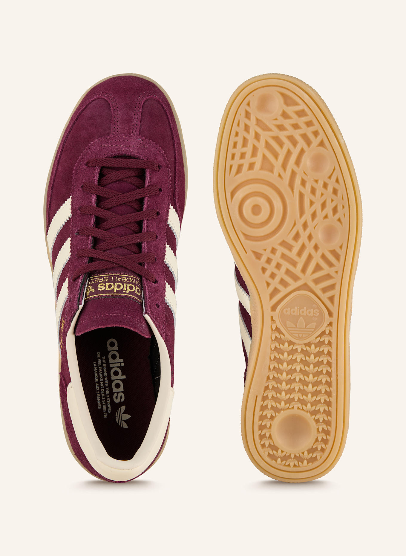 adidas Originals Sneaker HANDBALL SPEZIAL: DUNKELROT/ ECRU