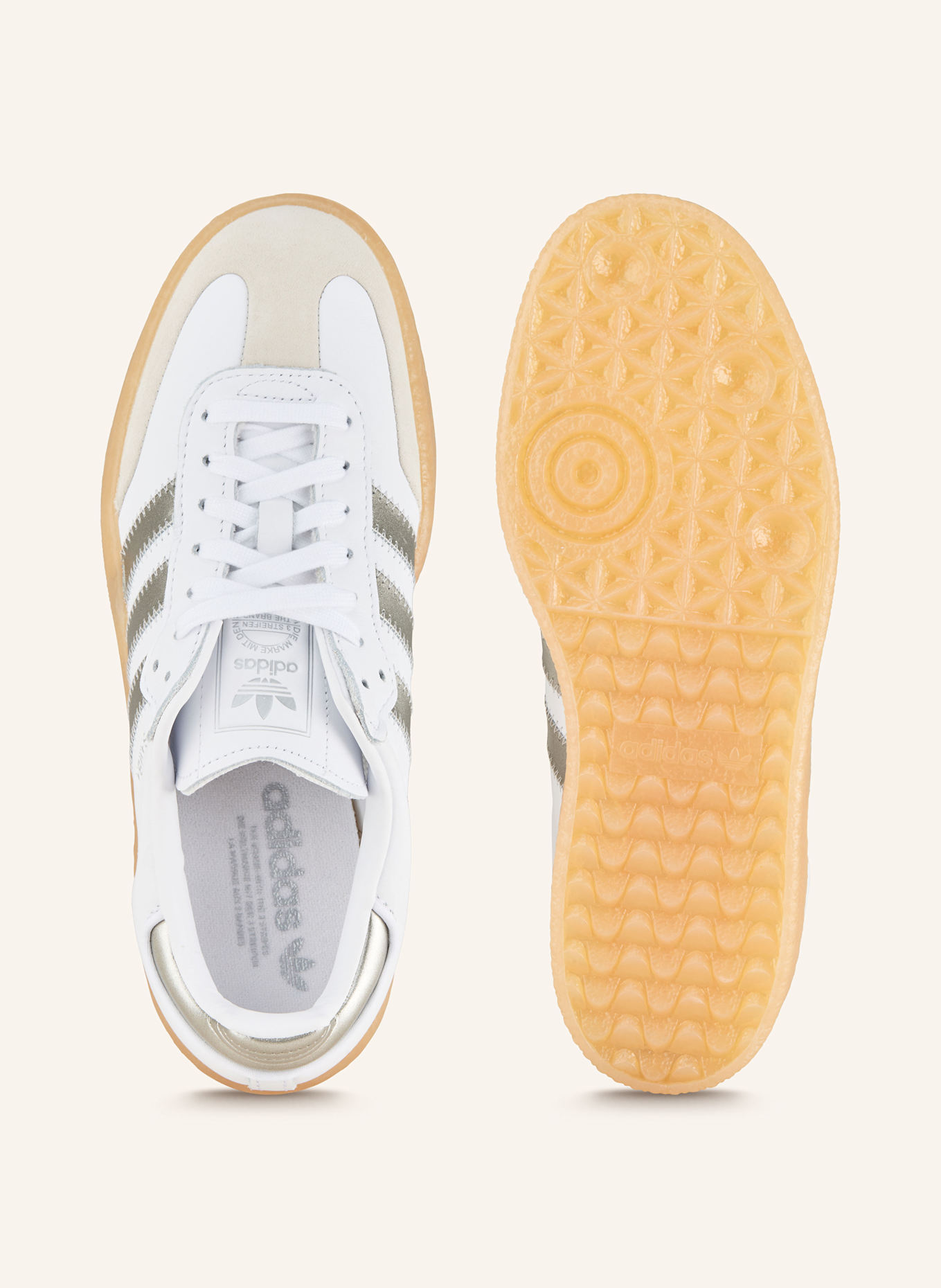 adidas Originals Sneaker SAMBAE: WEISS/ BEIGE