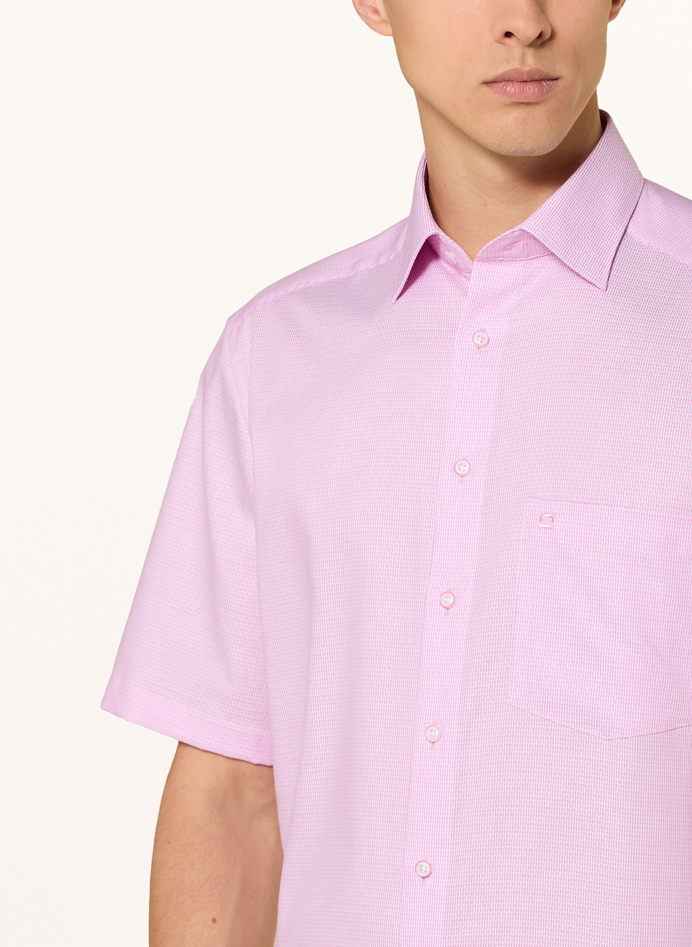 OLYMP Kurzarm-Hemd Luxor comfort fit: PINK