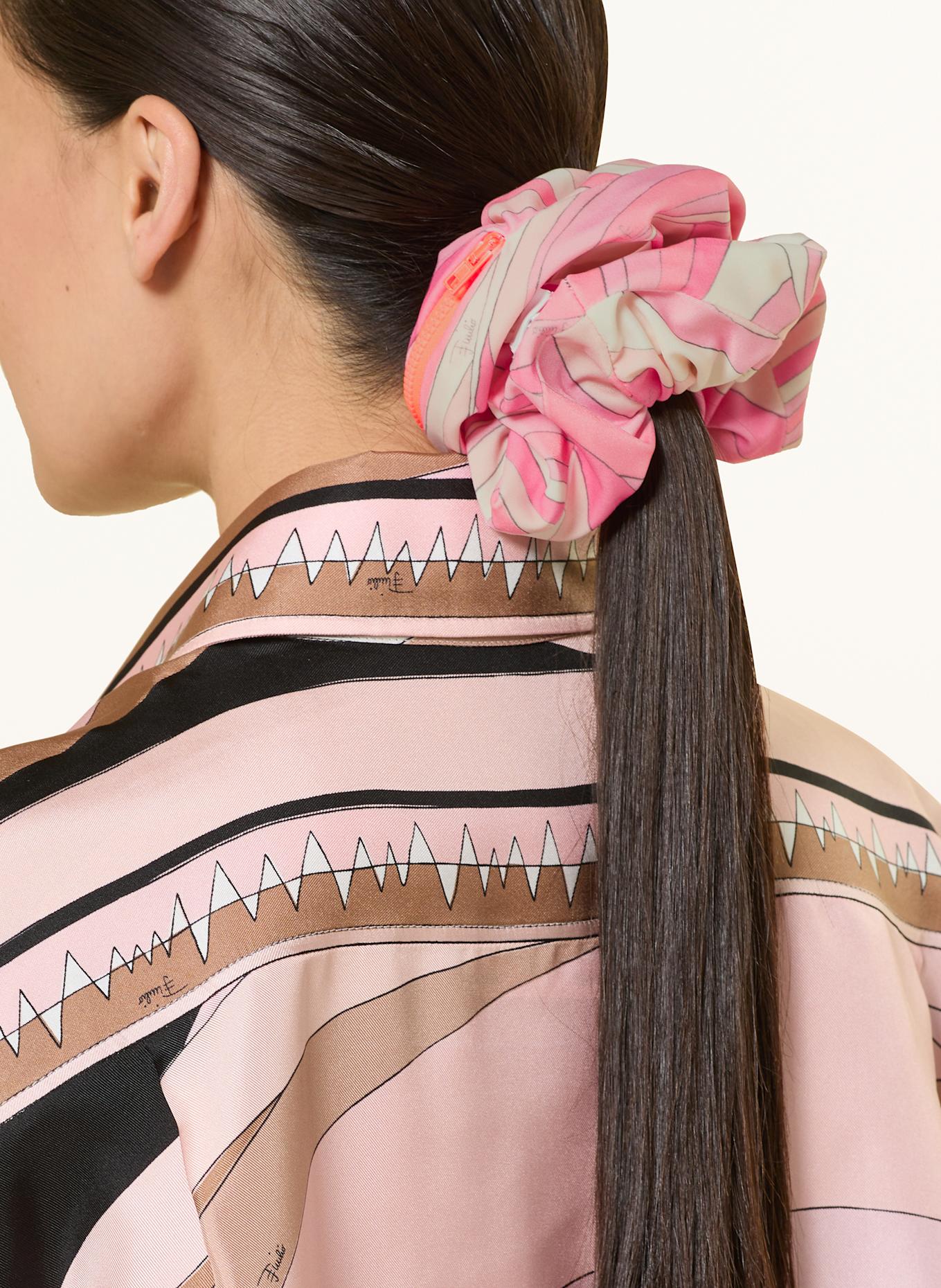 PUCCI haarelastiekje: ROZE / ROZE / LICHTORANJE
