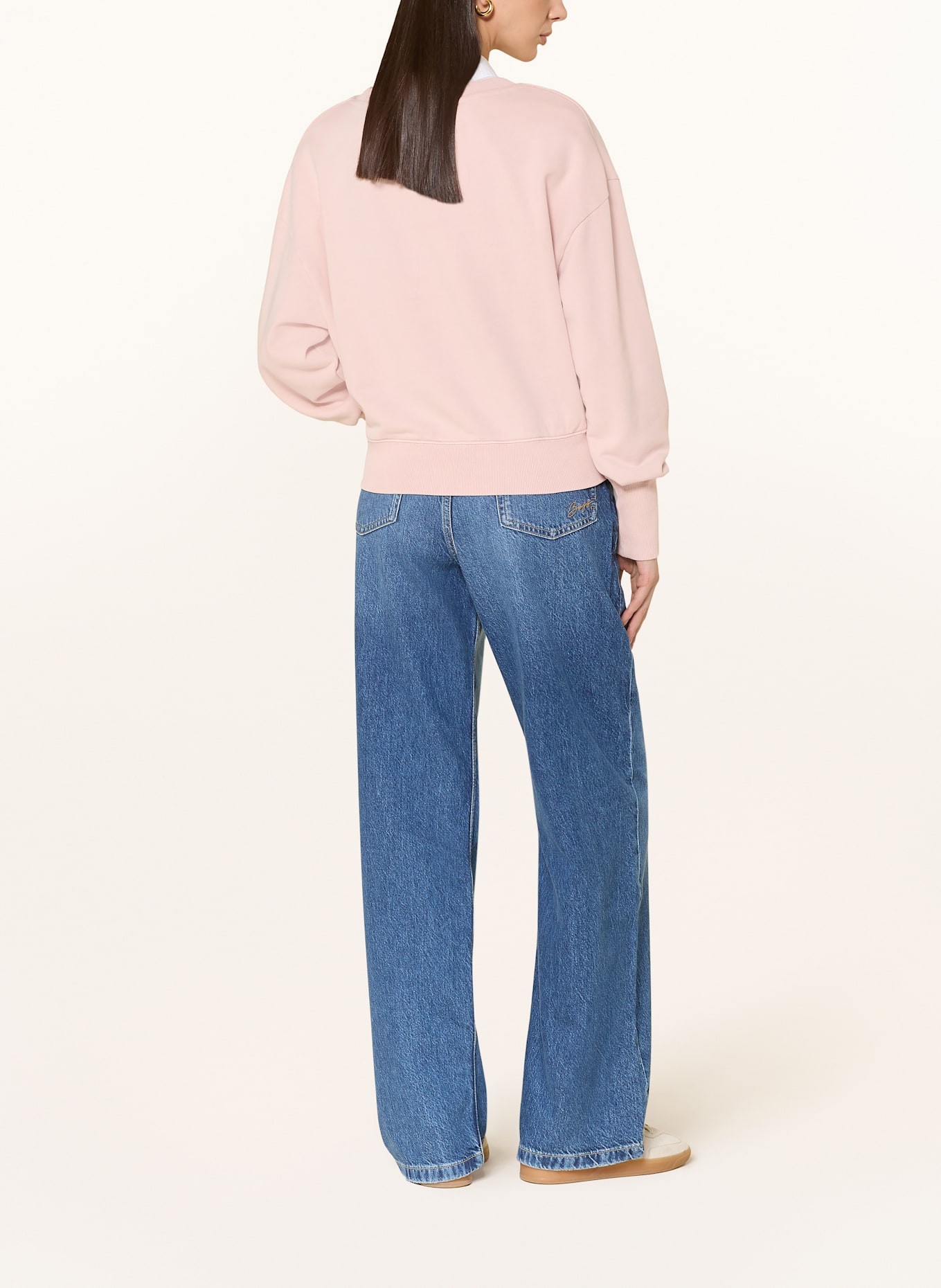 BOSS Wide Leg Jeans MARLENE: 419 NAVY