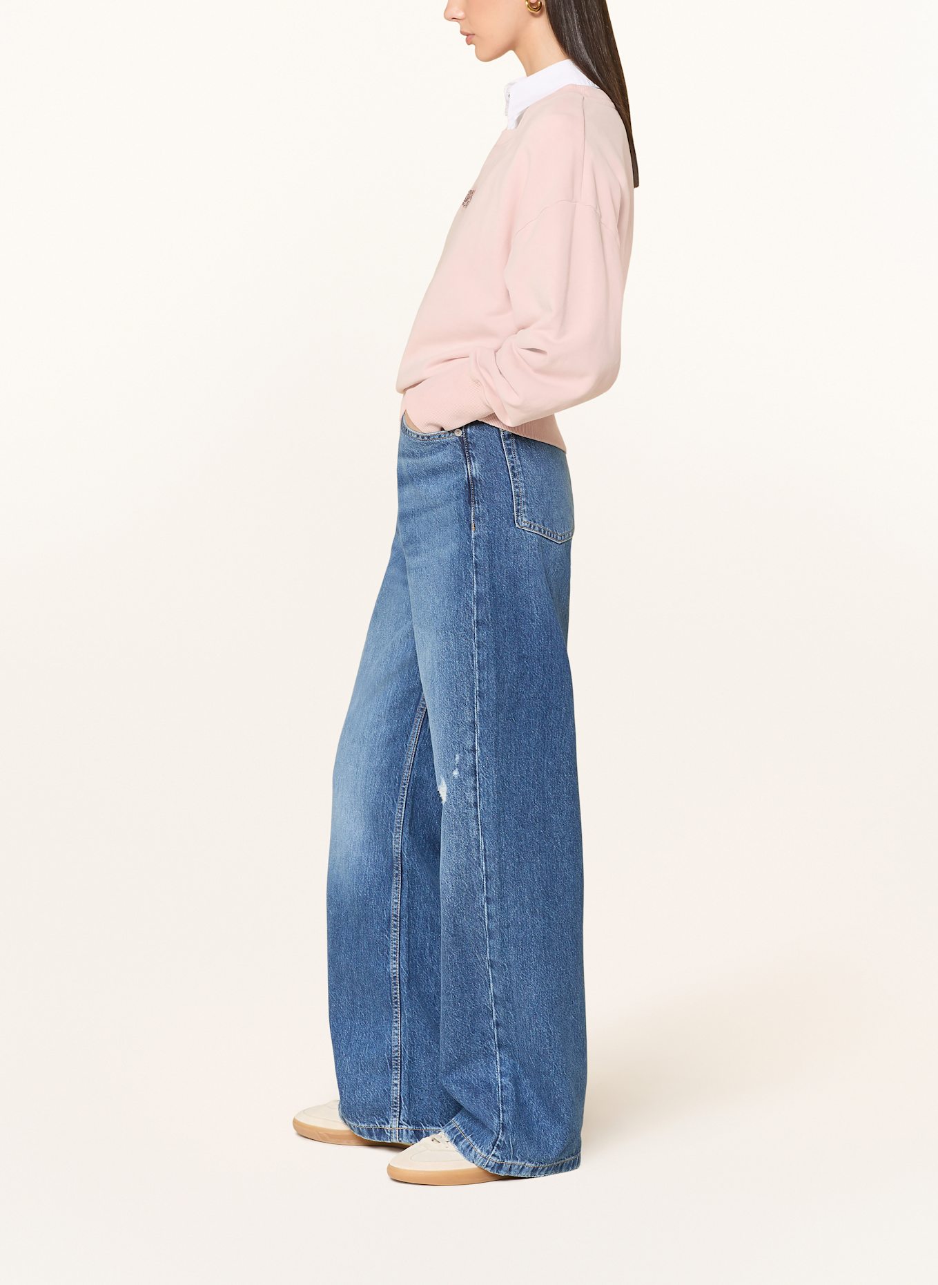BOSS Wide Leg Jeans MARLENE: 419 NAVY