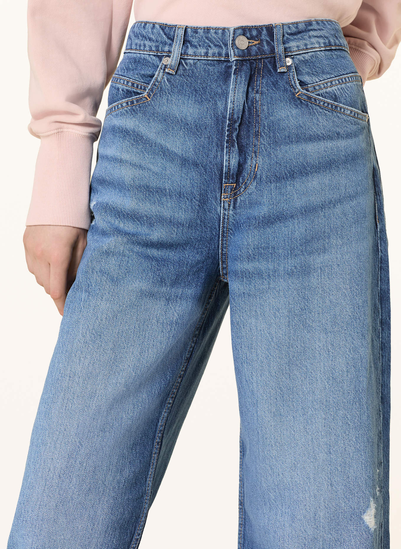 BOSS Wide Leg Jeans MARLENE: 419 NAVY