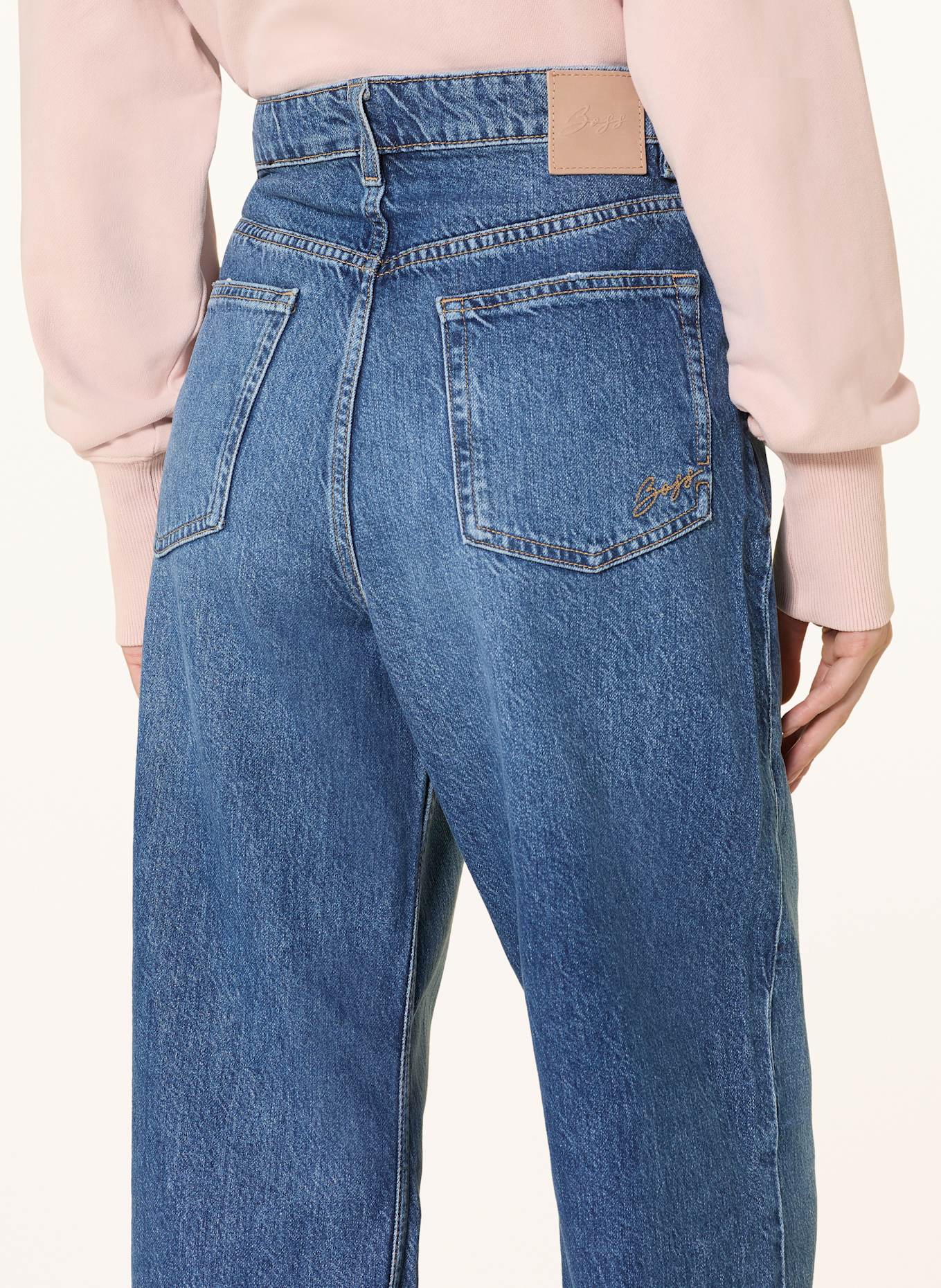 BOSS Wide Leg Jeans MARLENE: 419 NAVY