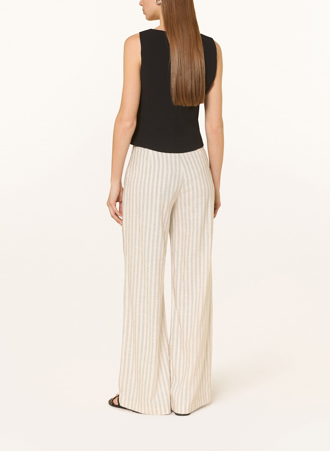 mavi Marlenehose: CREME / SCHWARZ