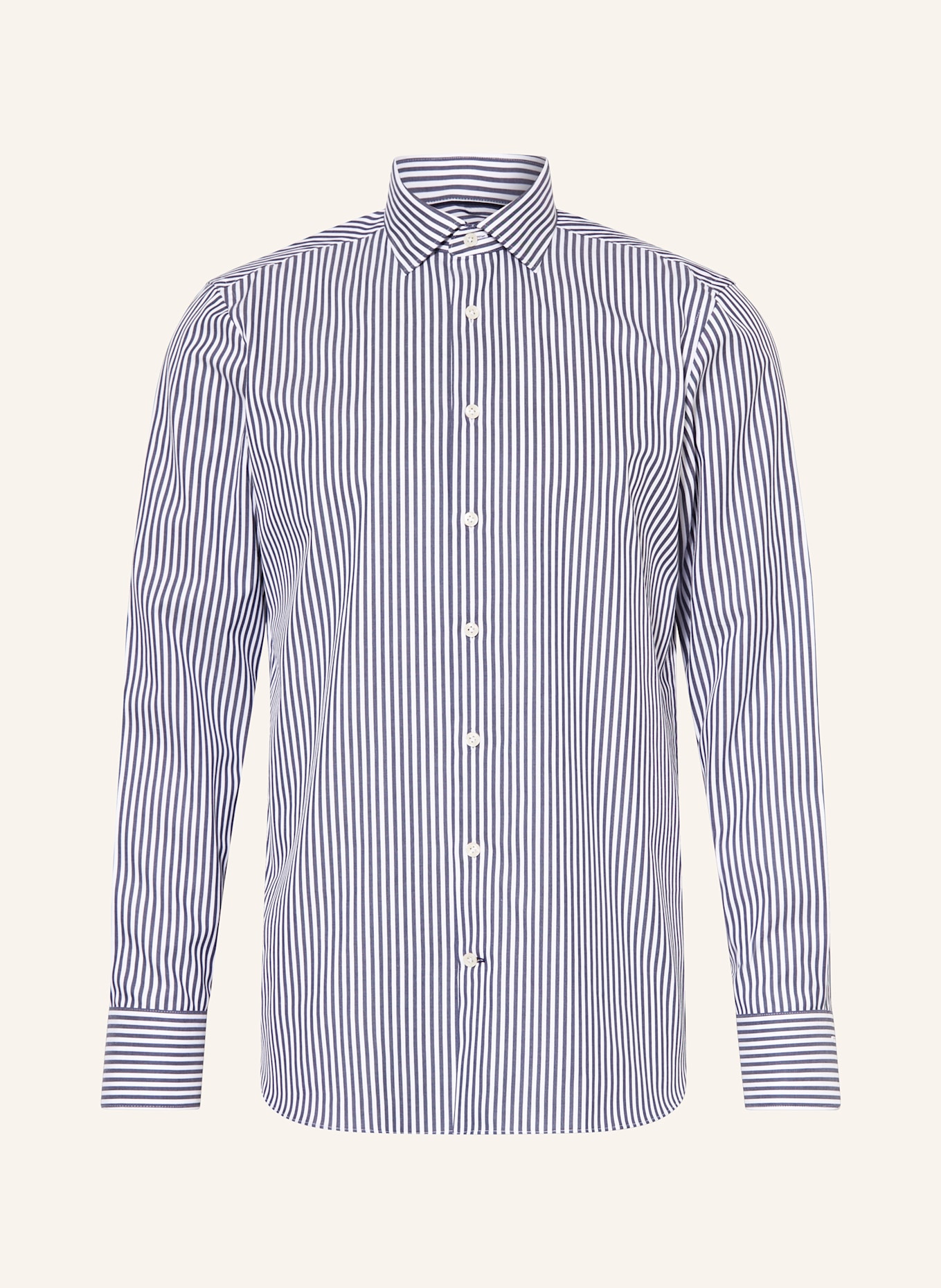 OLYMP SIGNATURE Hemd tailored fit: DUNKELBLAU / WEISS