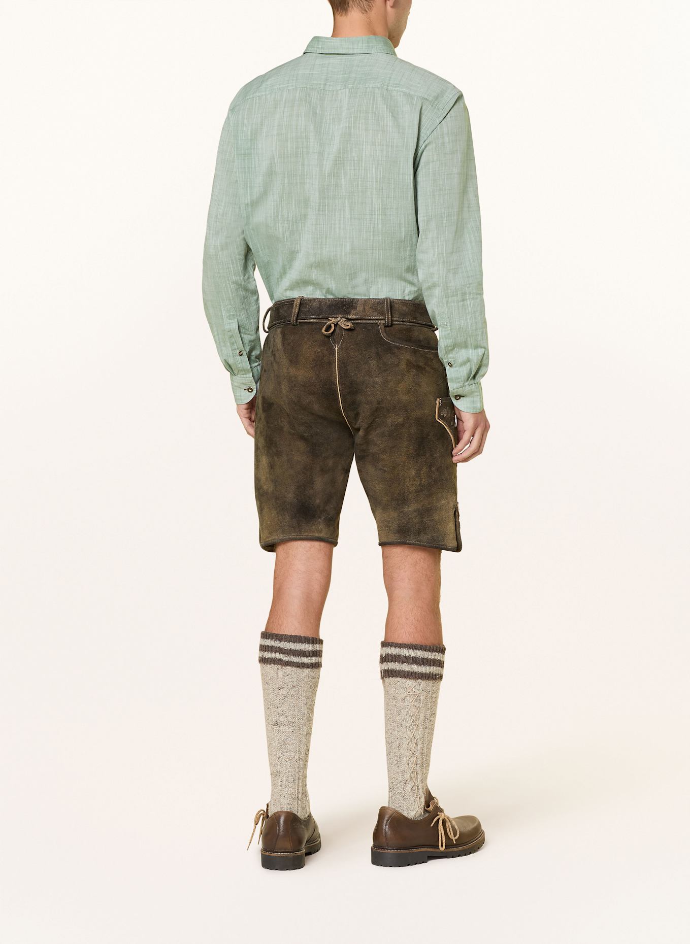 OLYMP Trachtenhemd Casual regular fit: GRÜN