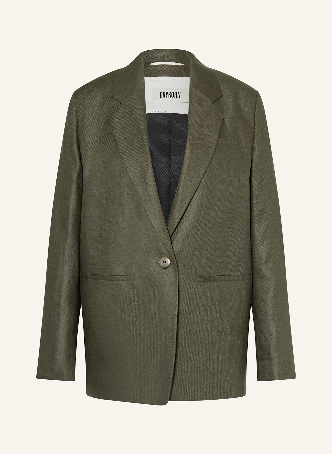 DRYKORN Leinenblazer MOWTIE: GRÜN