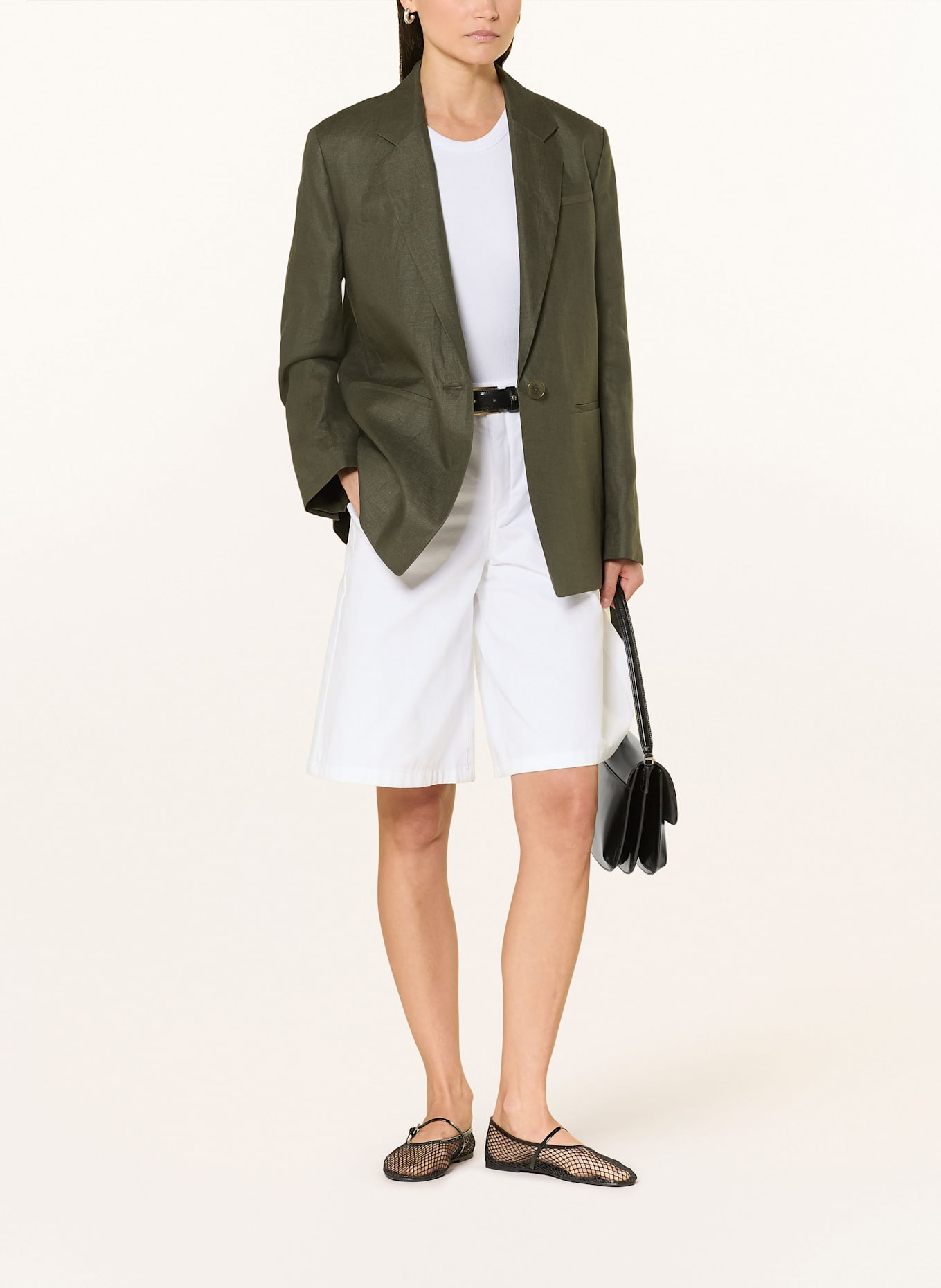 DRYKORN Leinenblazer MOWTIE: GRÜN