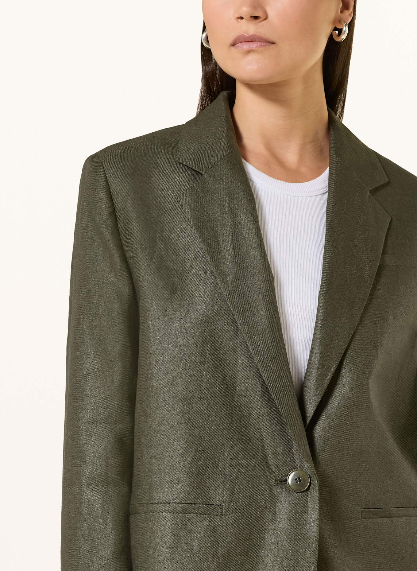 DRYKORN Leinenblazer MOWTIE: GRÜN