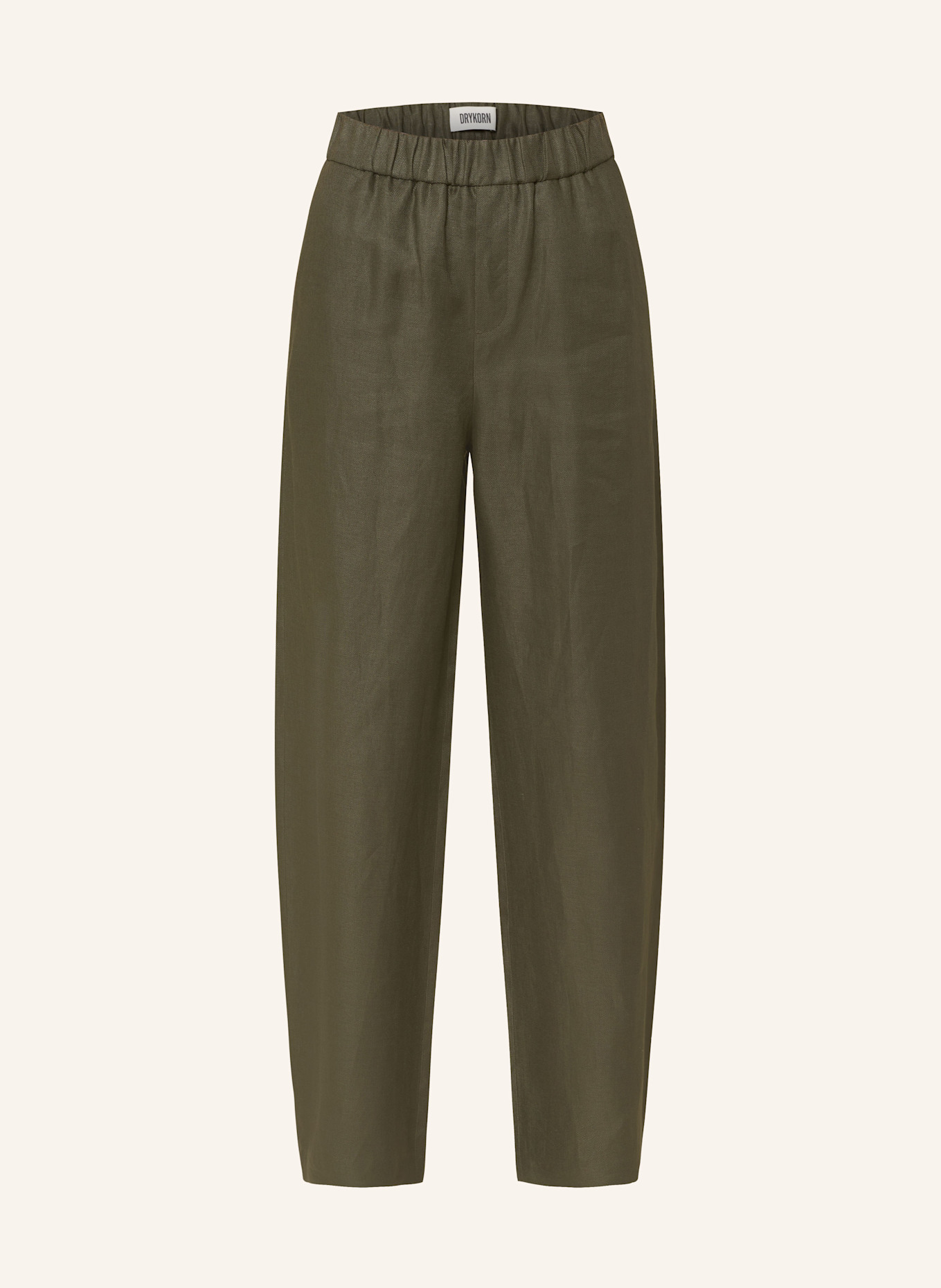 DRYKORN Marlenehose CONSIDER aus Leinen: DUNKELGRÜN