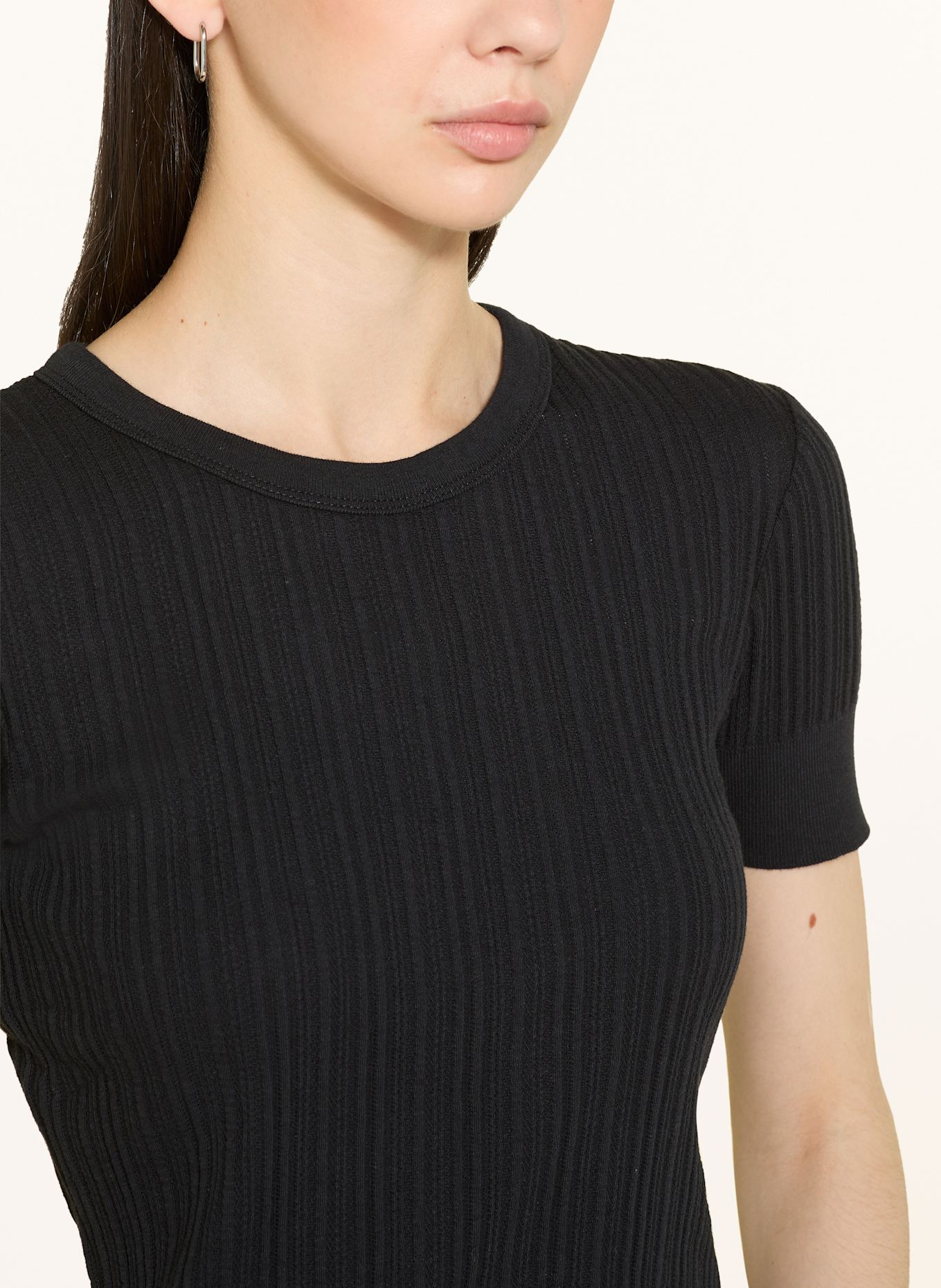 DRYKORN Strickshirt KOALY: SCHWARZ