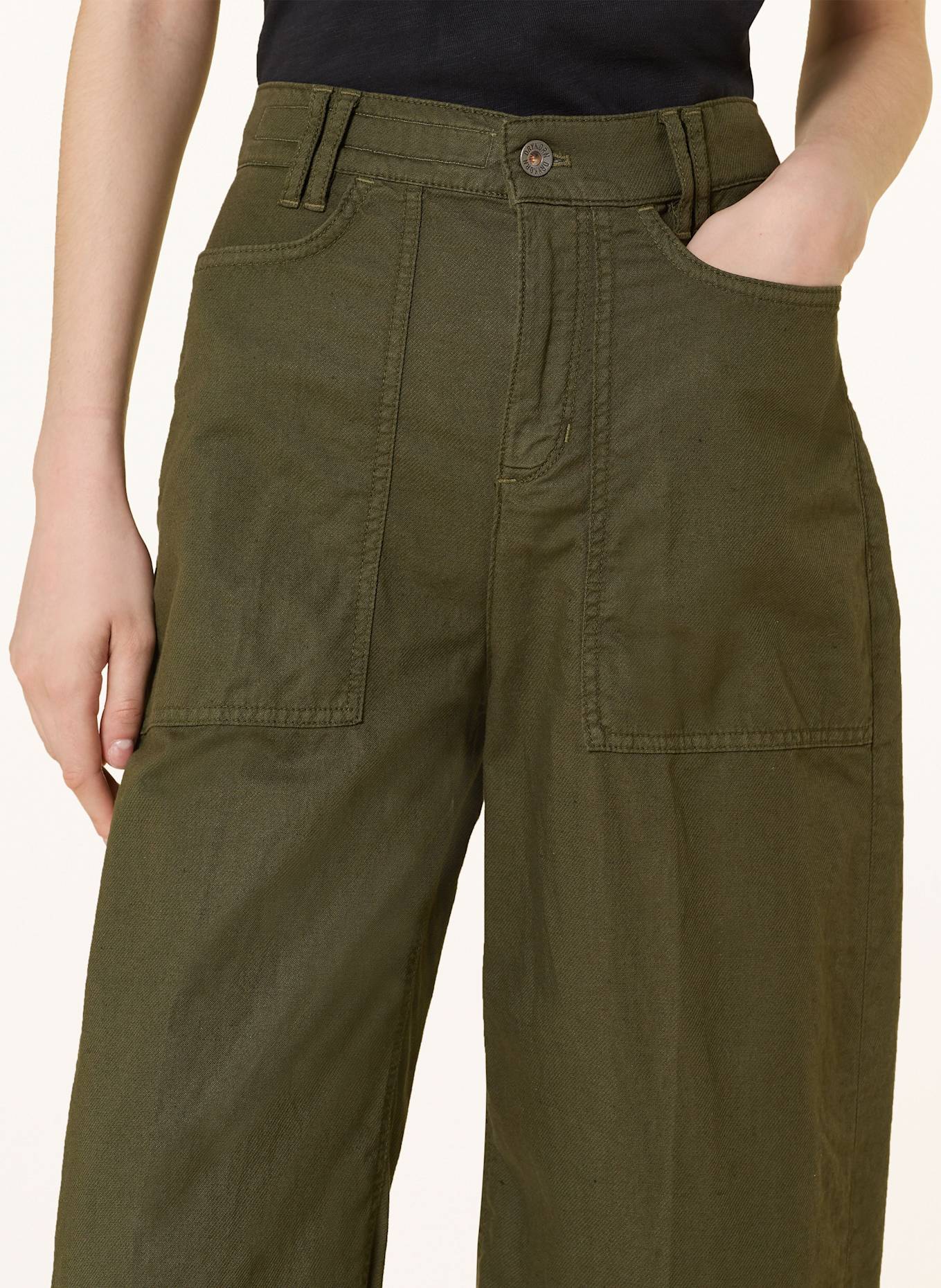 DRYKORN Barrel Jeans DERIVE: GRÜN