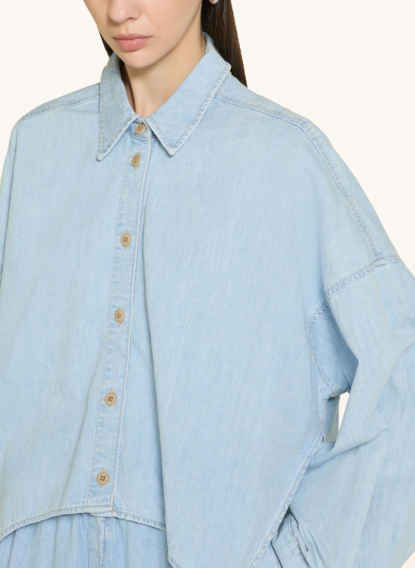DRYKORN Jeansbluse OSHIA: HELLBLAU
