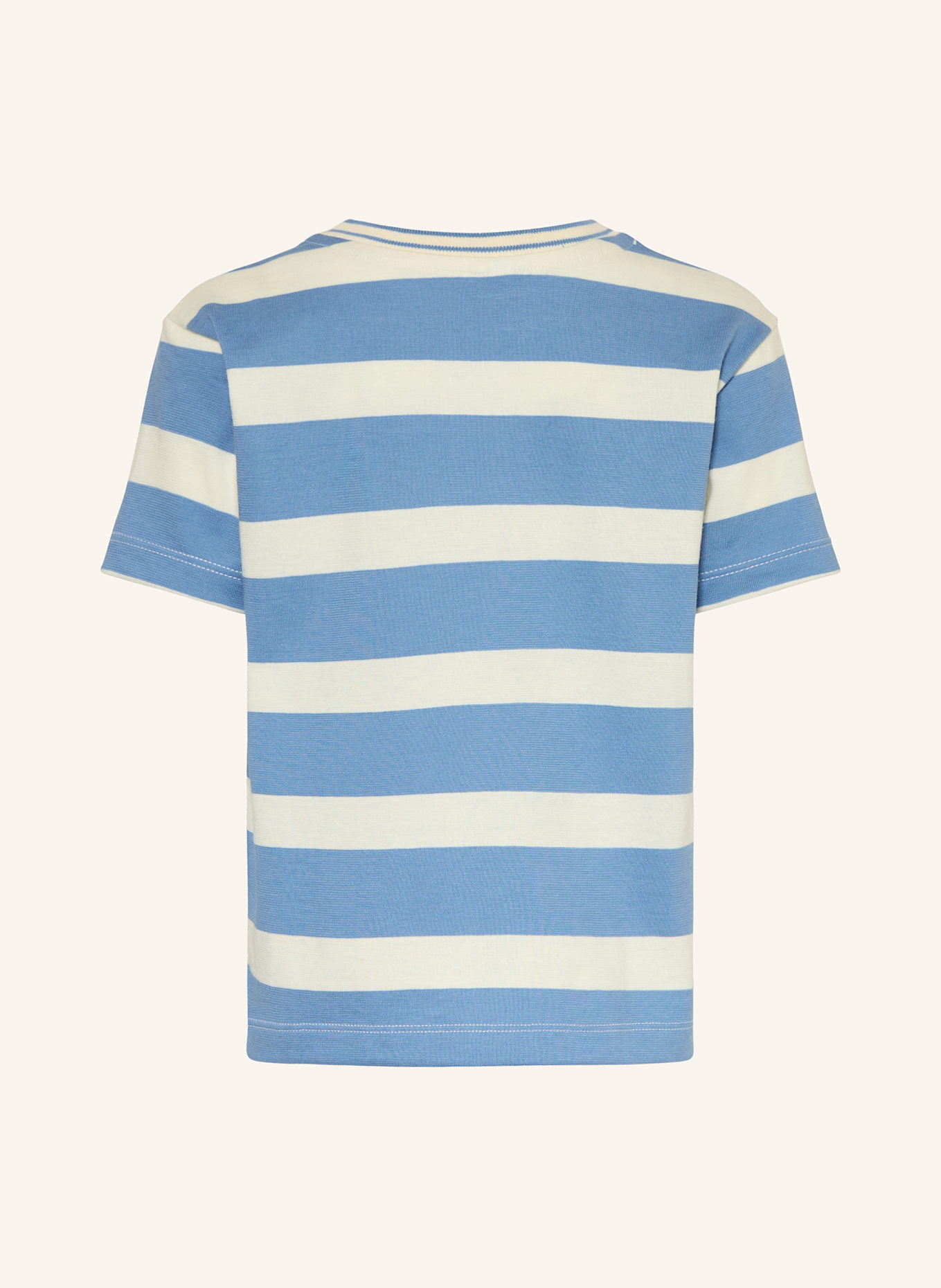 PETIT BATEAU T-Shirt: HELLBLAU / ECRU