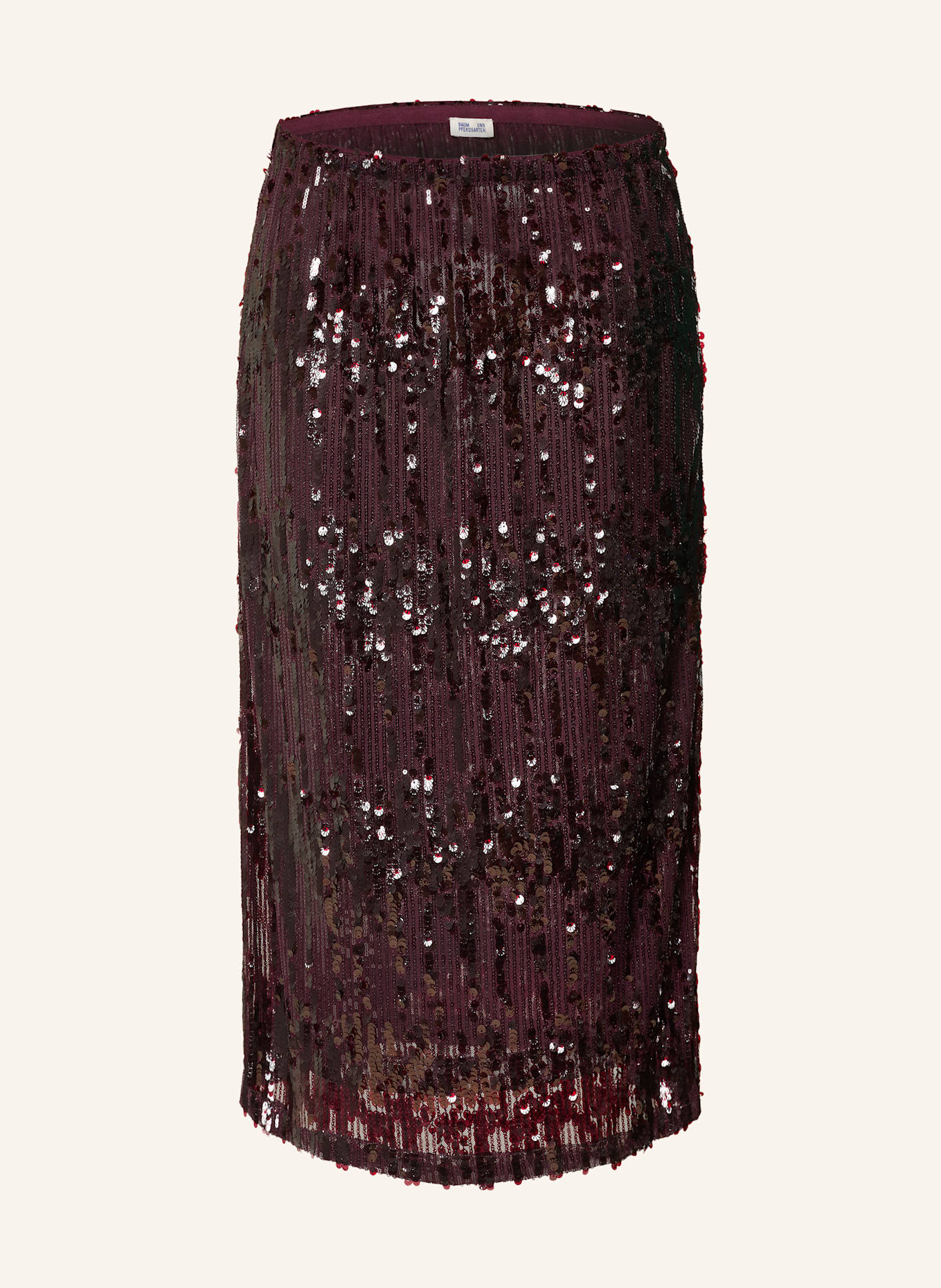 BAUM UND PFERDGARTEN Rock JAINO mit Pailletten: DUNKELROT