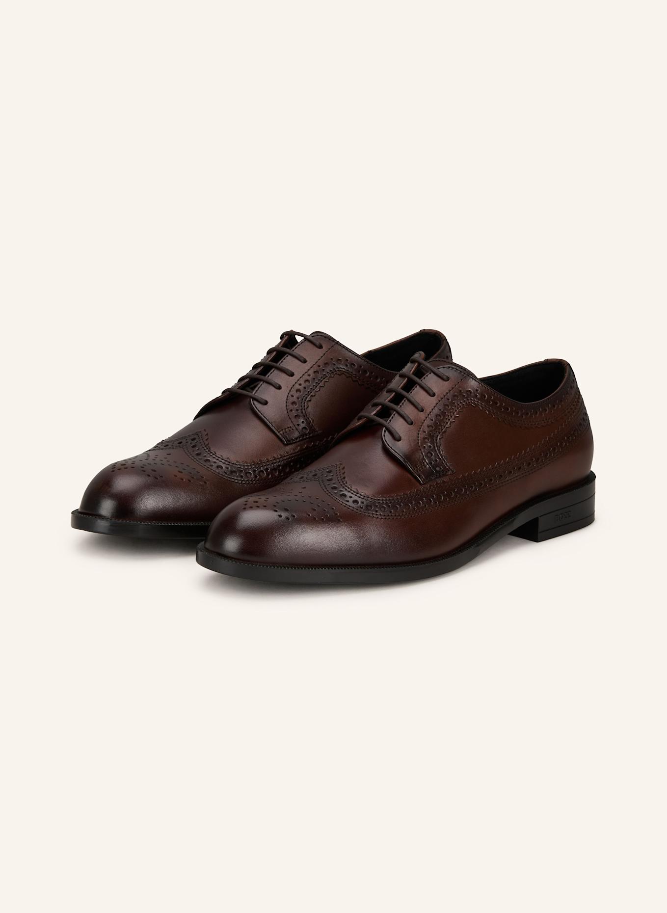 BOSS Buty sznurowane TAYIL: CIEMNOBRĄZOWY