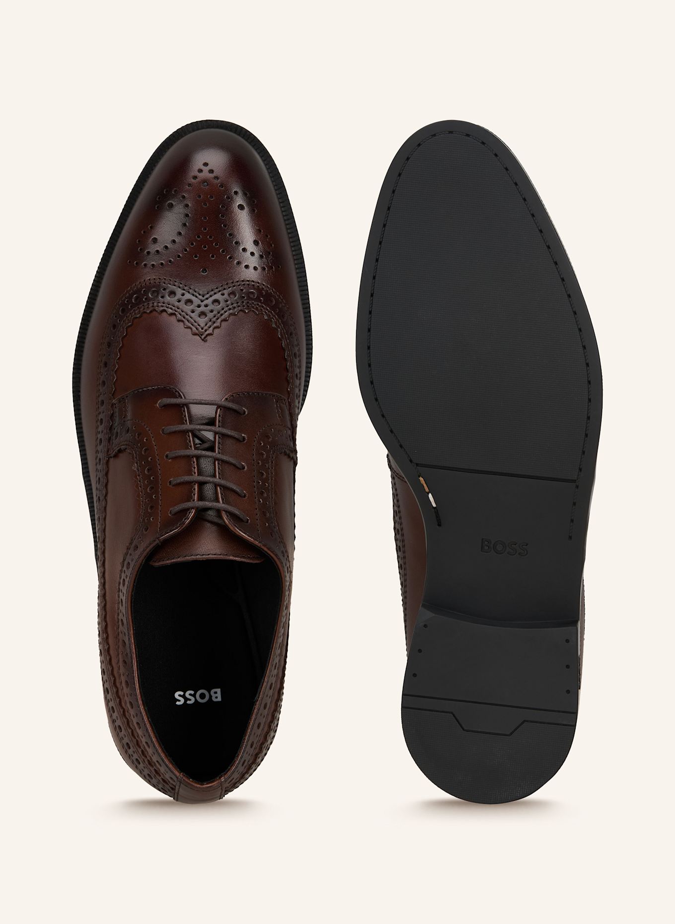 BOSS Buty sznurowane TAYIL: CIEMNOBRĄZOWY