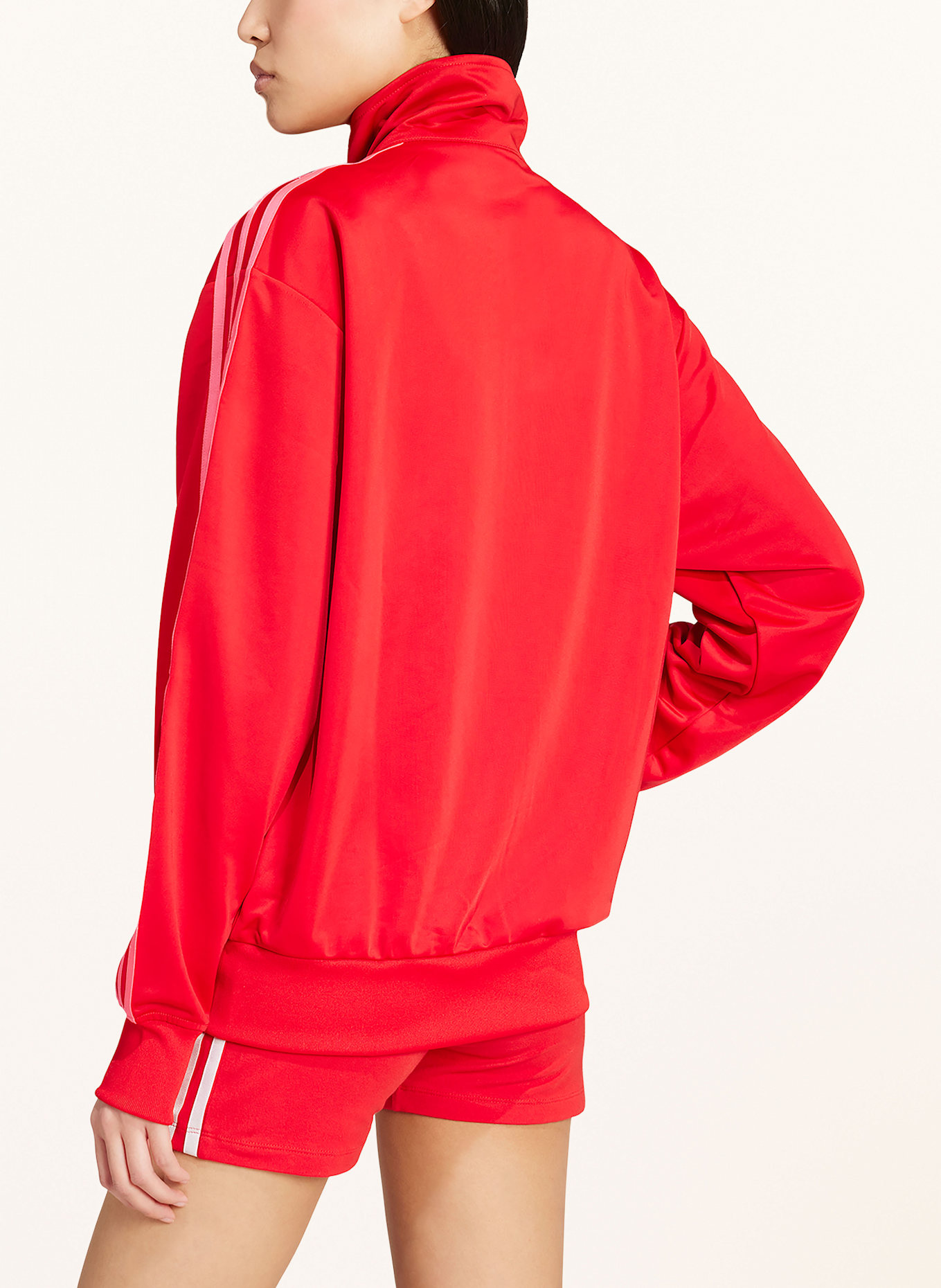 adidas Originals Kurtka treningowa FIREBIRD ADICOLOR: CZERWONY / JASKRAWY MOCNORÓŻOWY