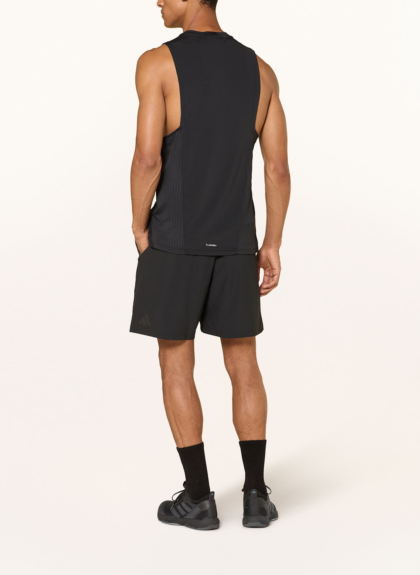 adidas Trainingsshorts DDESIGNED FOR TRAINING 3 STRIPES: SCHWARZ
