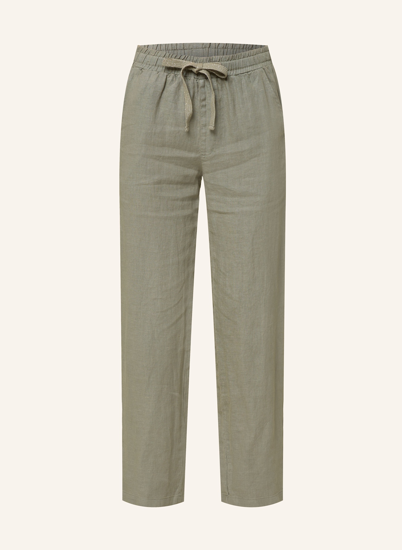 CARTOON Linen pants sort with glitter thread: GREEN