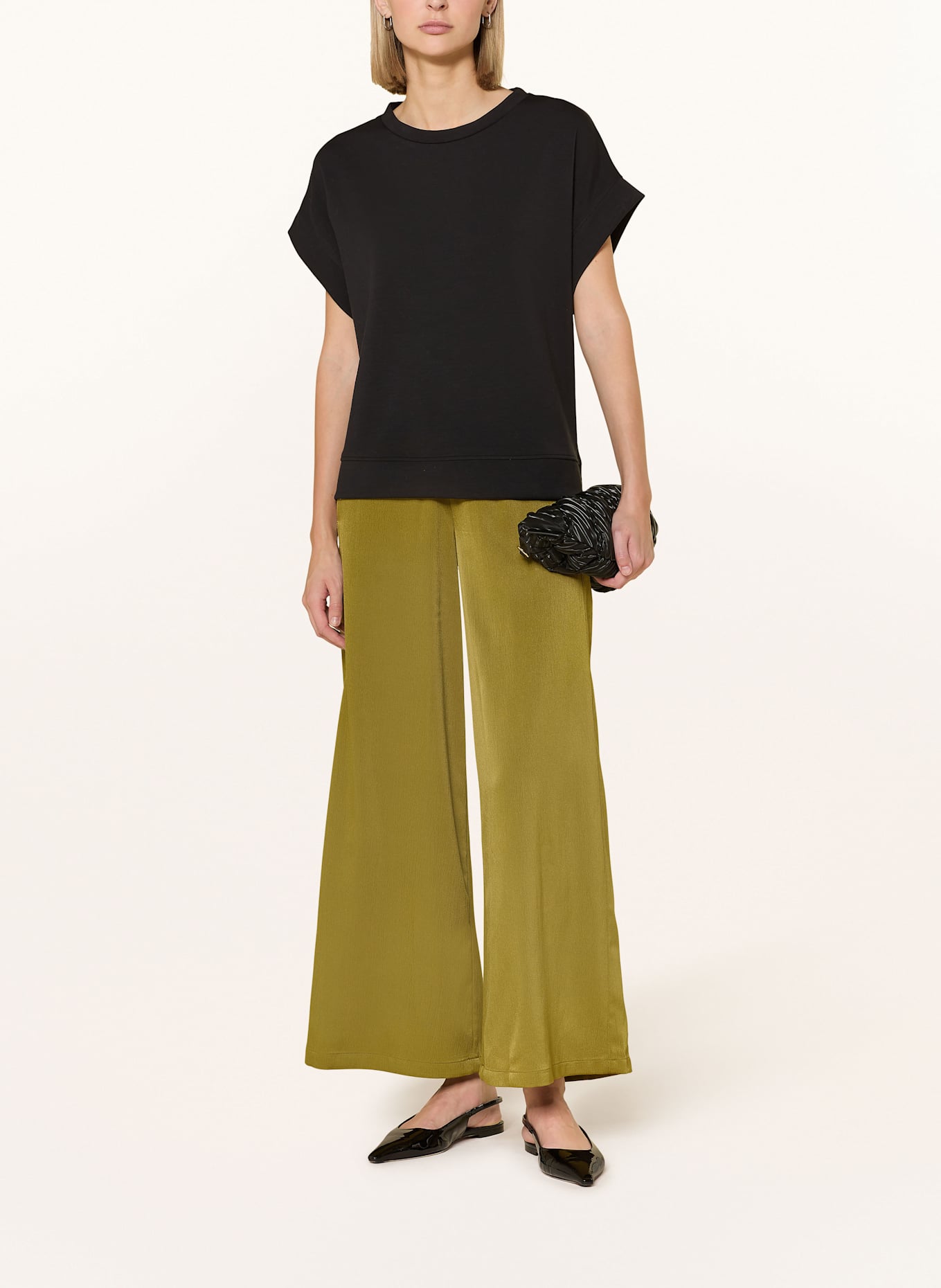 CARTOON Marlenehose: GRÜN