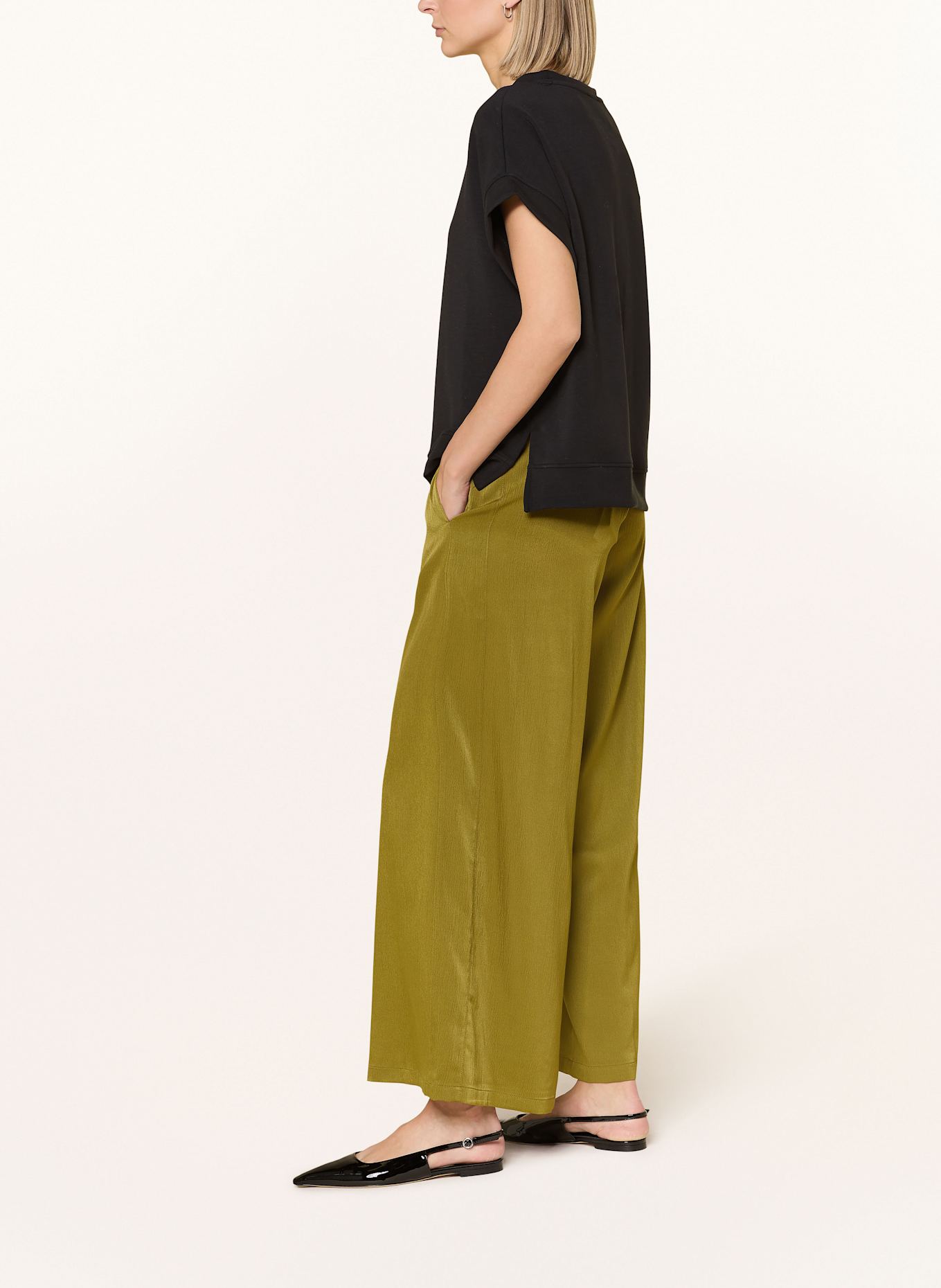 CARTOON Marlenehose: GRÜN