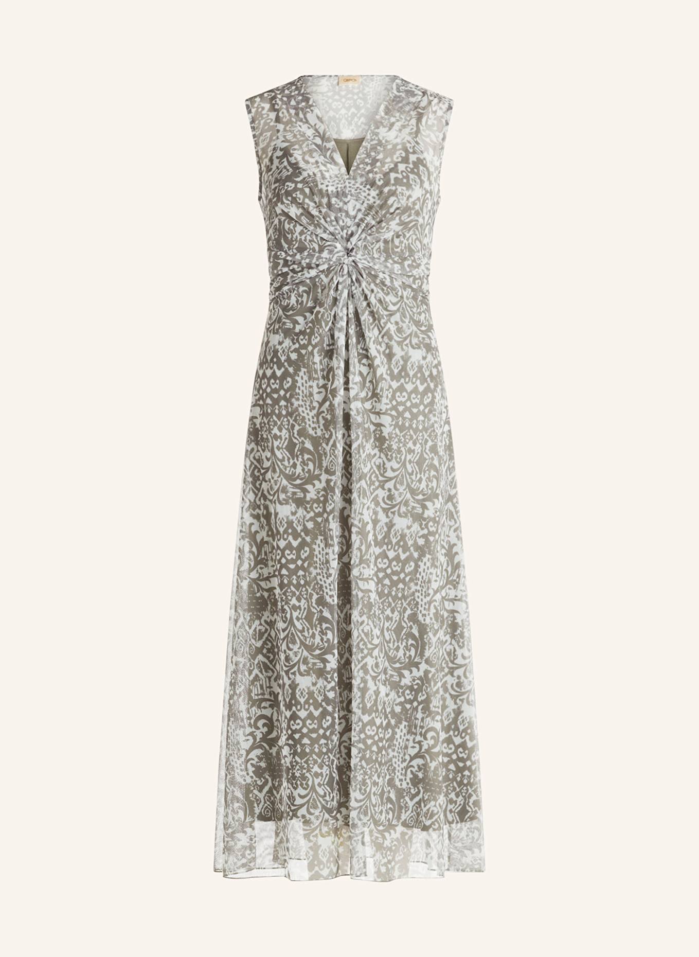 CARTOON Mesh-Kleid: WEISS / GRAU