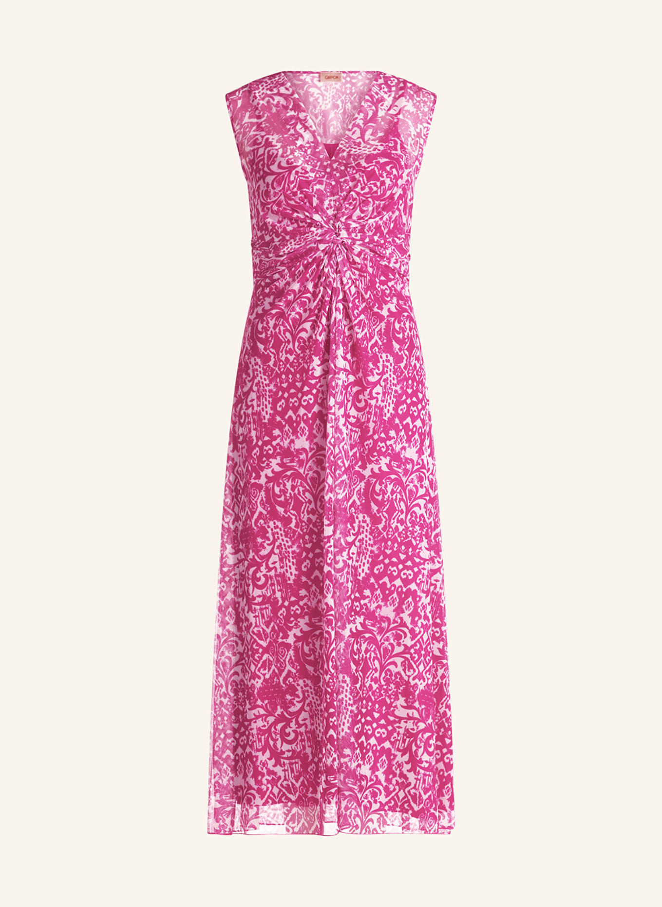 CARTOON Mesh-Kleid: FUCHSIA / WEISS