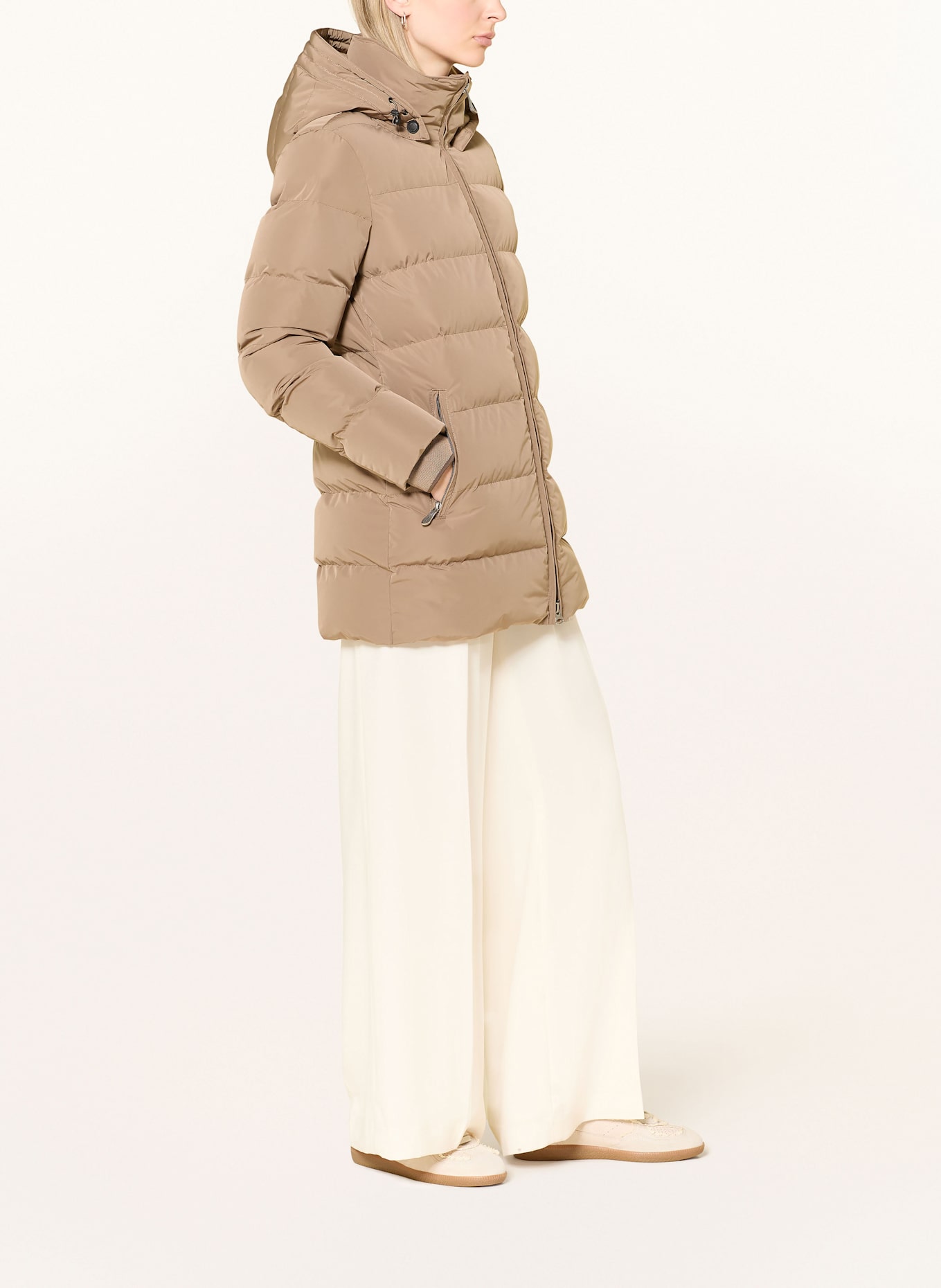 WELLENSTEYN Steppjacke GOLDMINE MEDIUM mit abnehmbarer Kapuze: HELLBRAUN