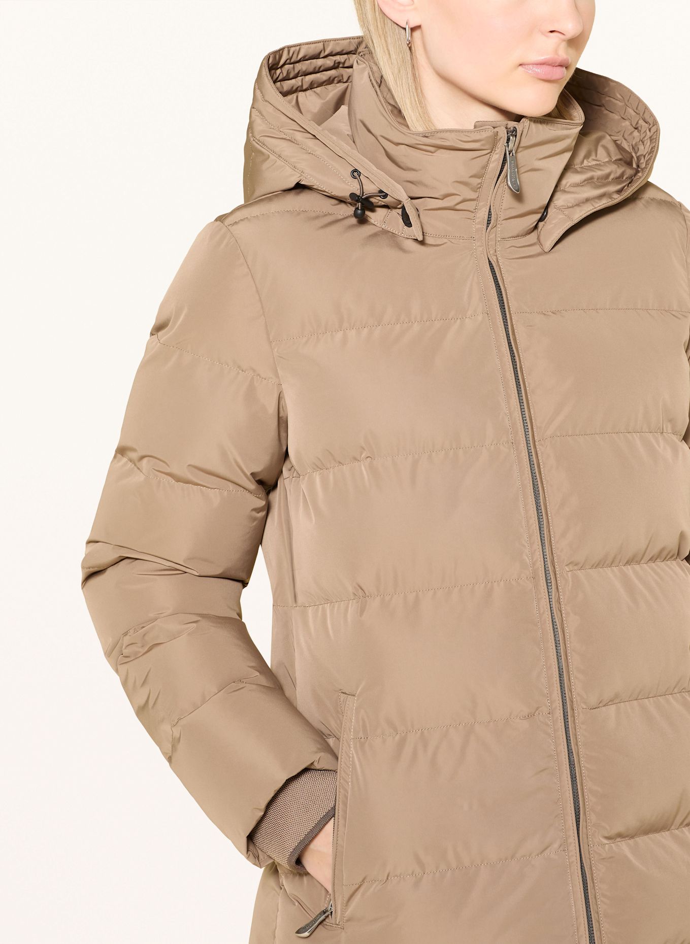 WELLENSTEYN Steppjacke GOLDMINE MEDIUM mit abnehmbarer Kapuze: HELLBRAUN