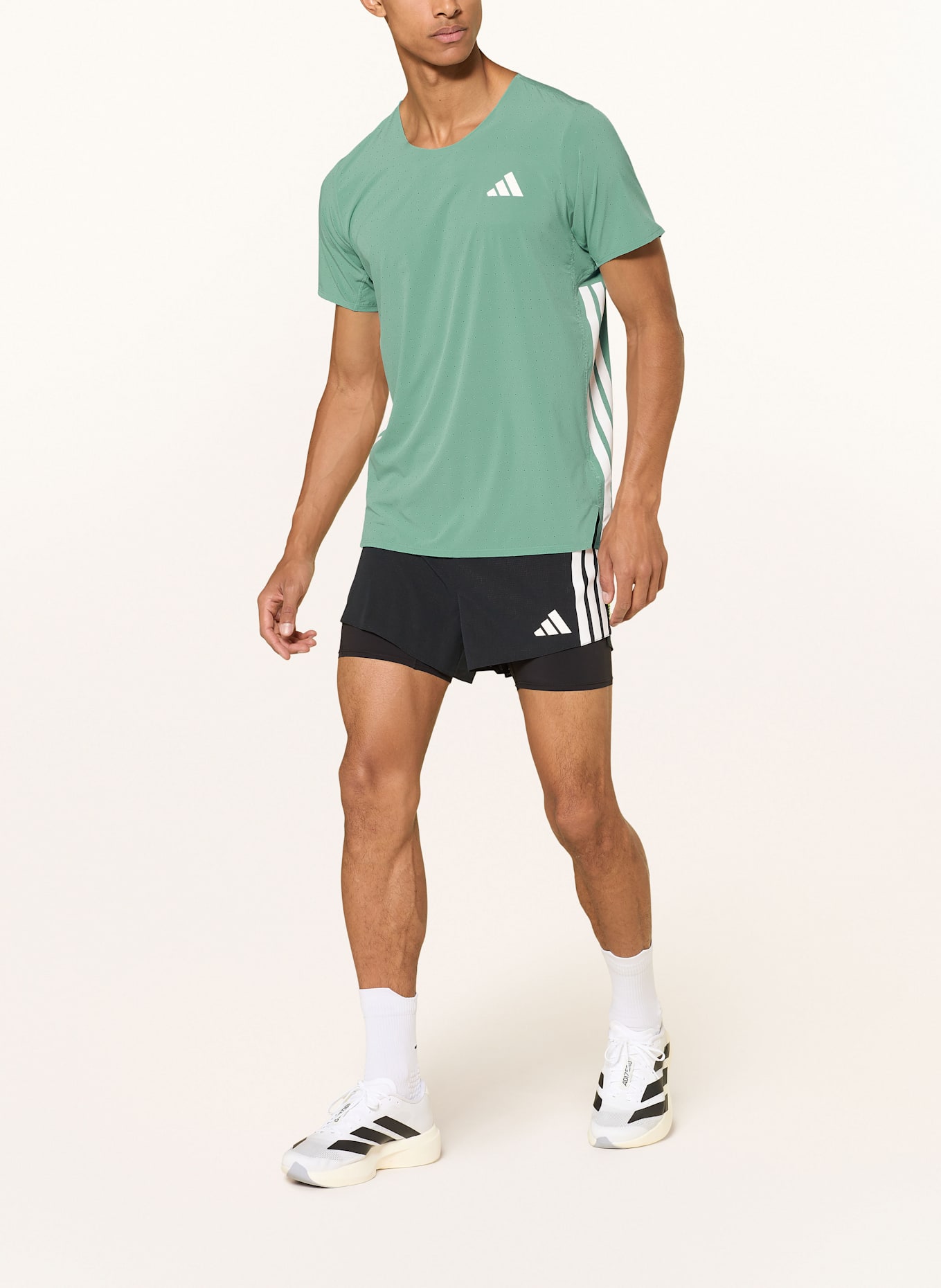 adidas Laufshirt ADIZERO: TÜRKIS