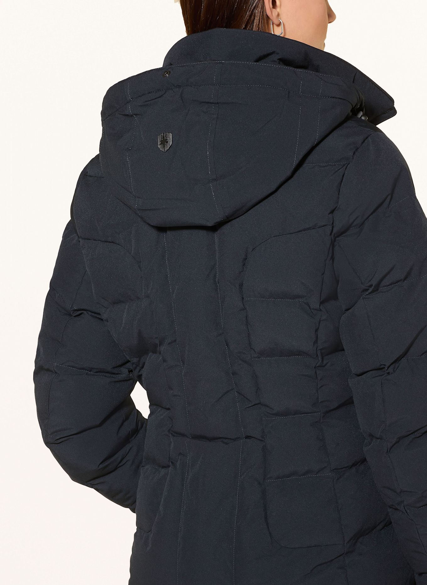 WELLENSTEYN Steppjacke BELVITESSE MEDIUM mit DUPONT™ SORONA®-Isolierung und abnehmbarem Kunstpelz: DUNKELBLAU