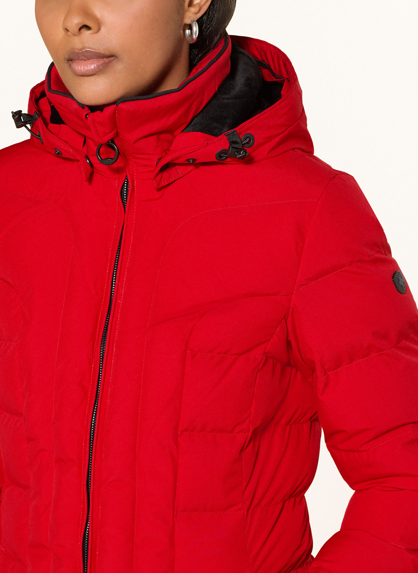 WELLENSTEYN Steppjacke BELVITESSE MEDIUM mit DUPONT™ SORONA®-Isolierung und abnehmbarem Kunstpelz: ROT
