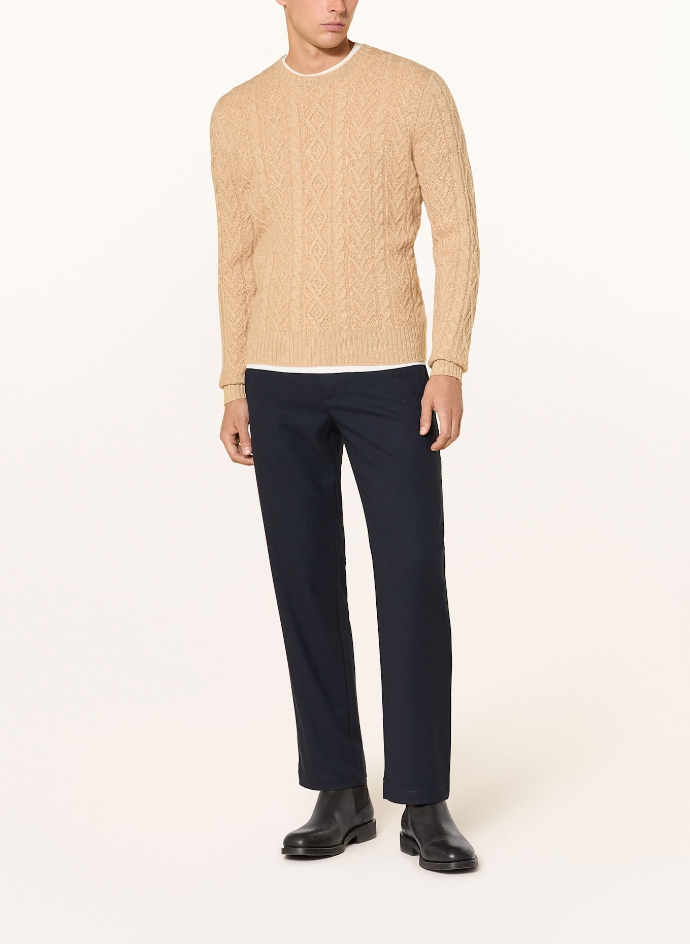 STROKESMAN'S Cashmere-Pullover: BEIGE