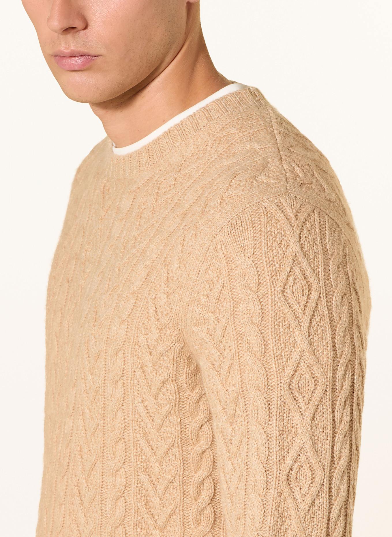 STROKESMAN'S Cashmere-Pullover: BEIGE