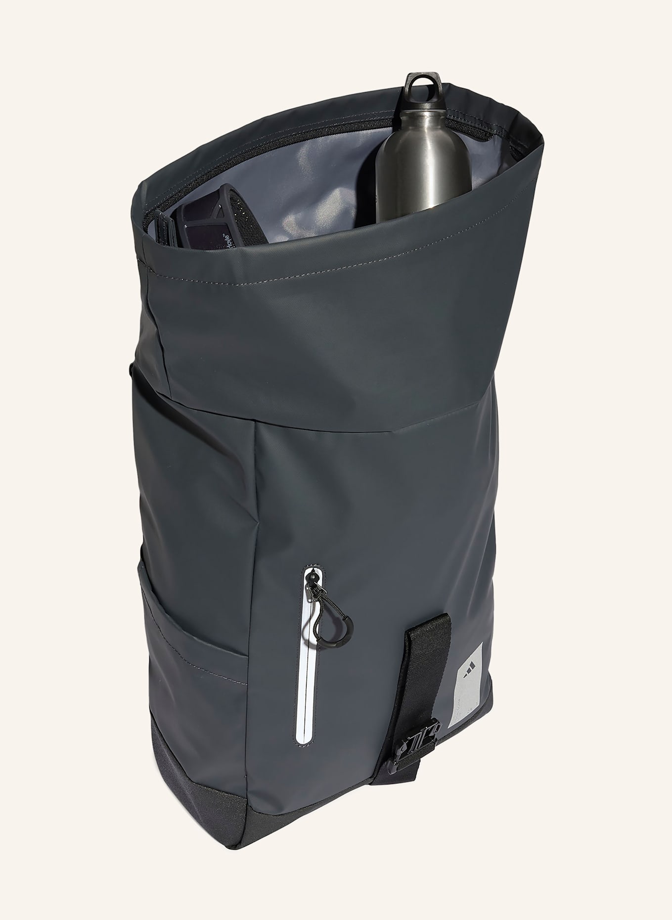 adidas Backpack ADIDAS HYBRID BACKPACK 26.5 l with laptop compartment: DARK GRAY/ BLACK/ WHITE