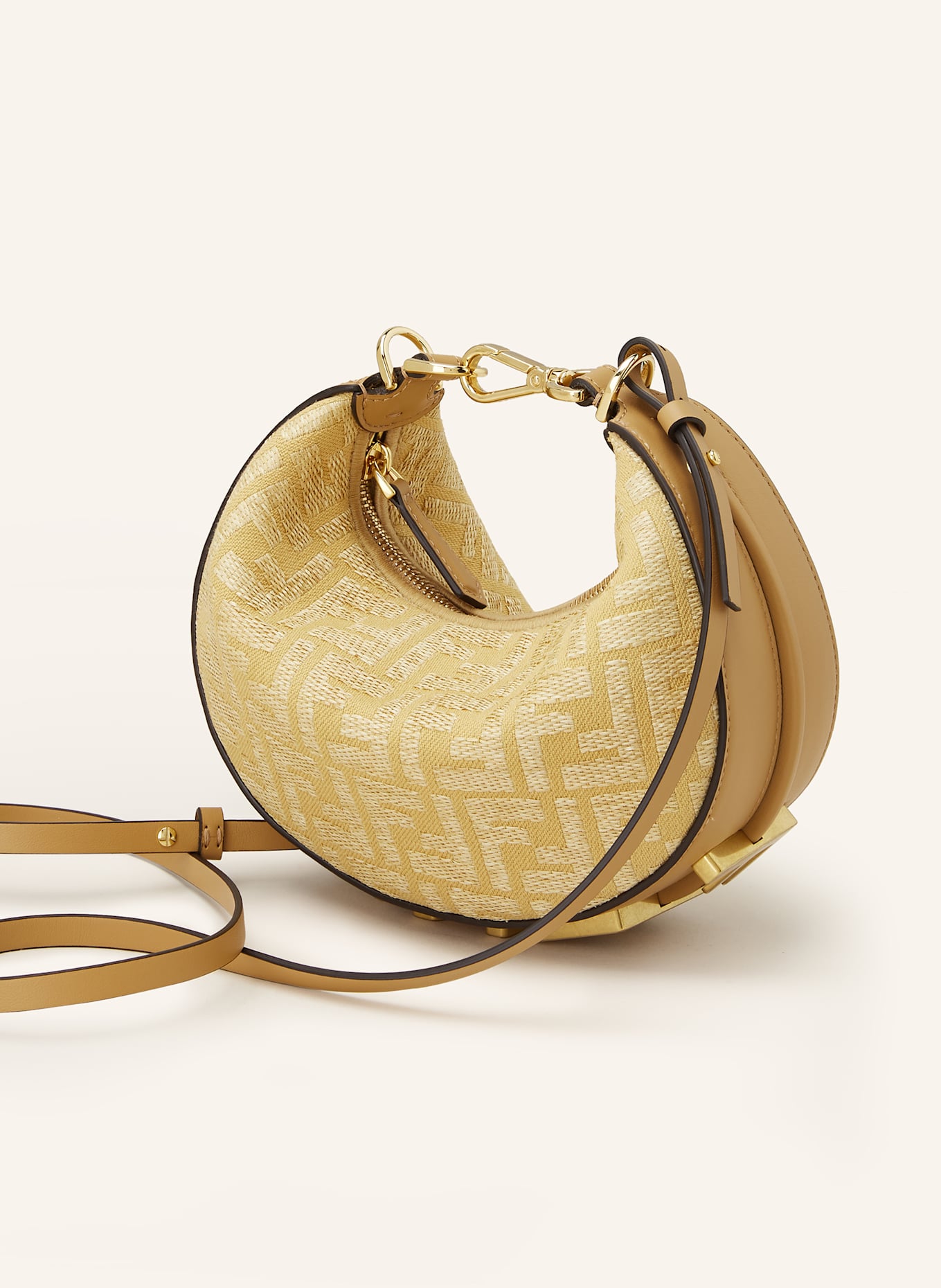 FENDI Hobo-Bag FENDIGRAPHY MINI: BEIGE