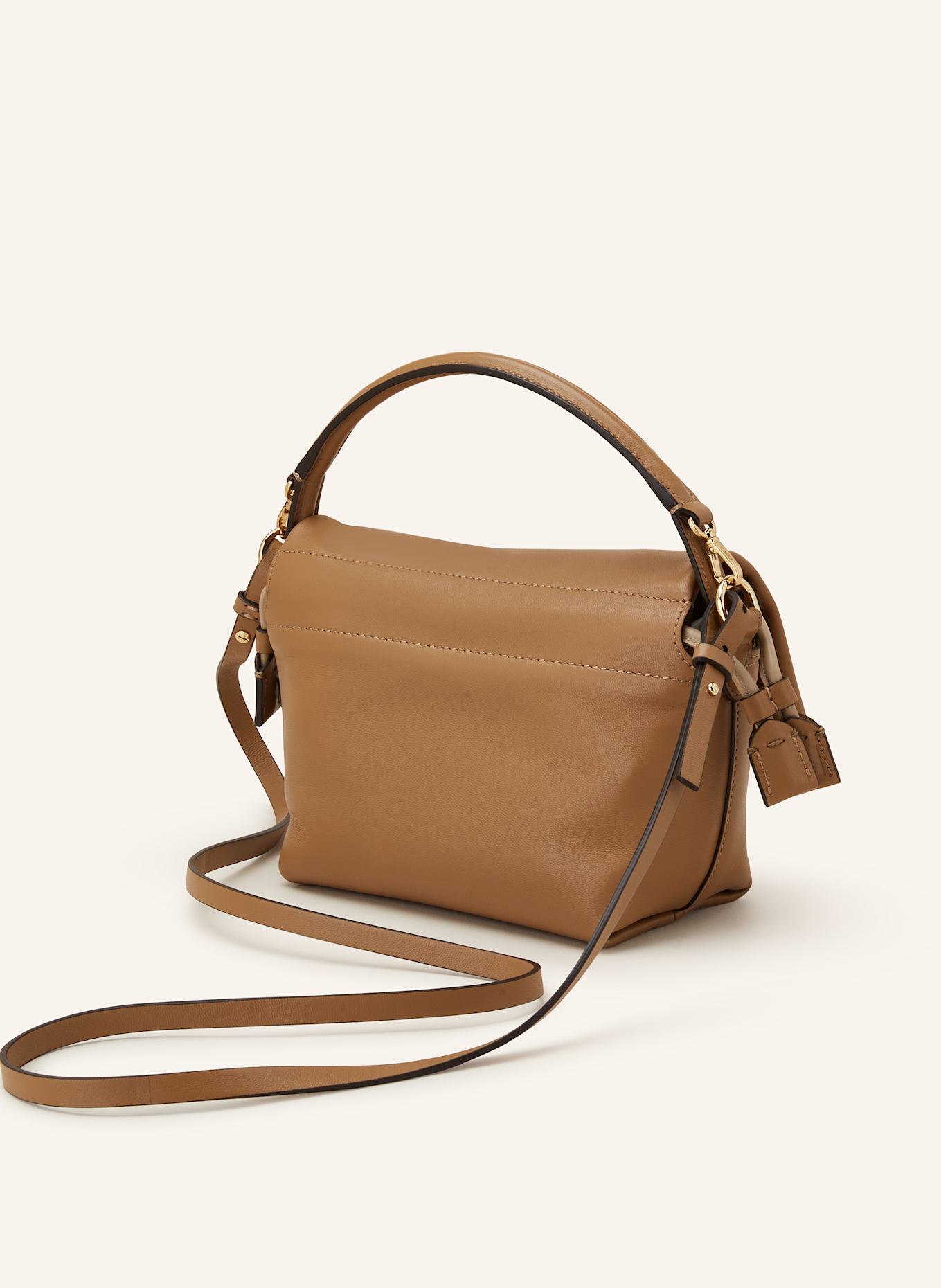 FENDI Schultertasche MAMMA BAGUETTE SMALL: HELLBRAUN