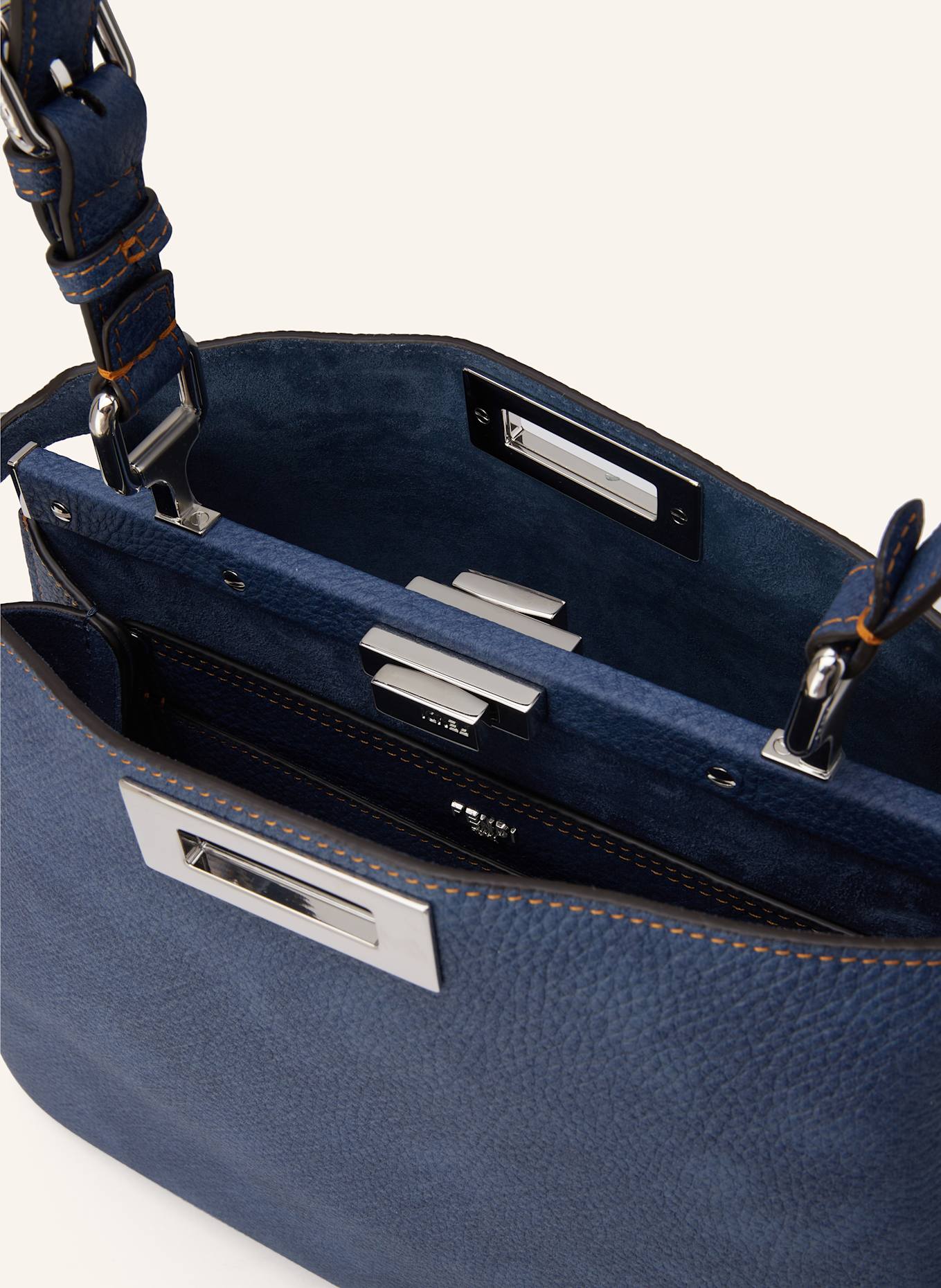 FENDI Kabelka PEEKABOO MEDIUM: MODRÁ