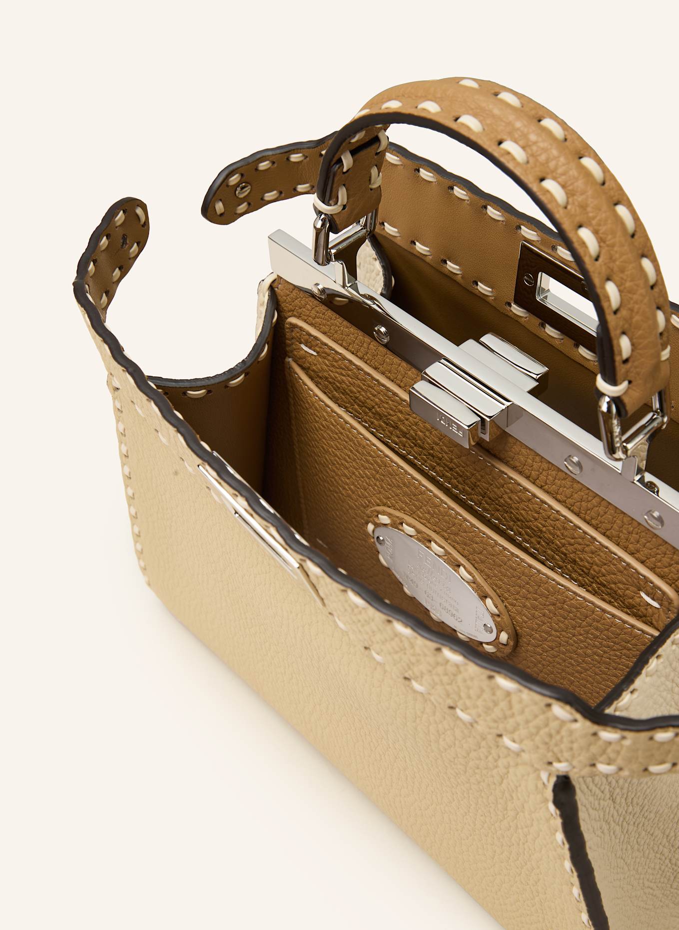 FENDI Handtasche PEEKABOO ISEEU: BEIGE