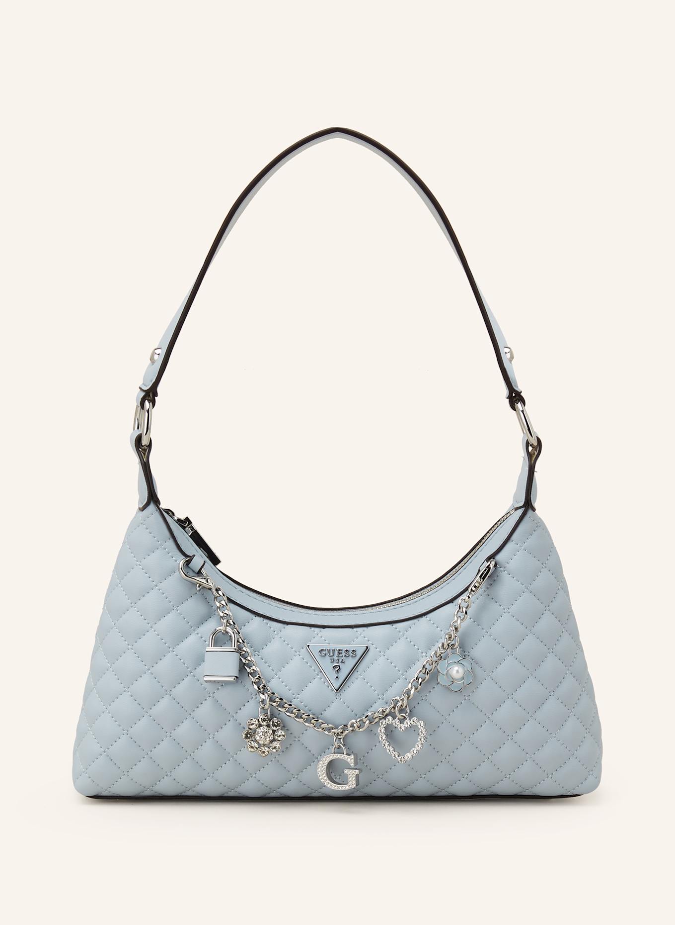 GUESS Schultertasche EVERLEE: HELLBLAU