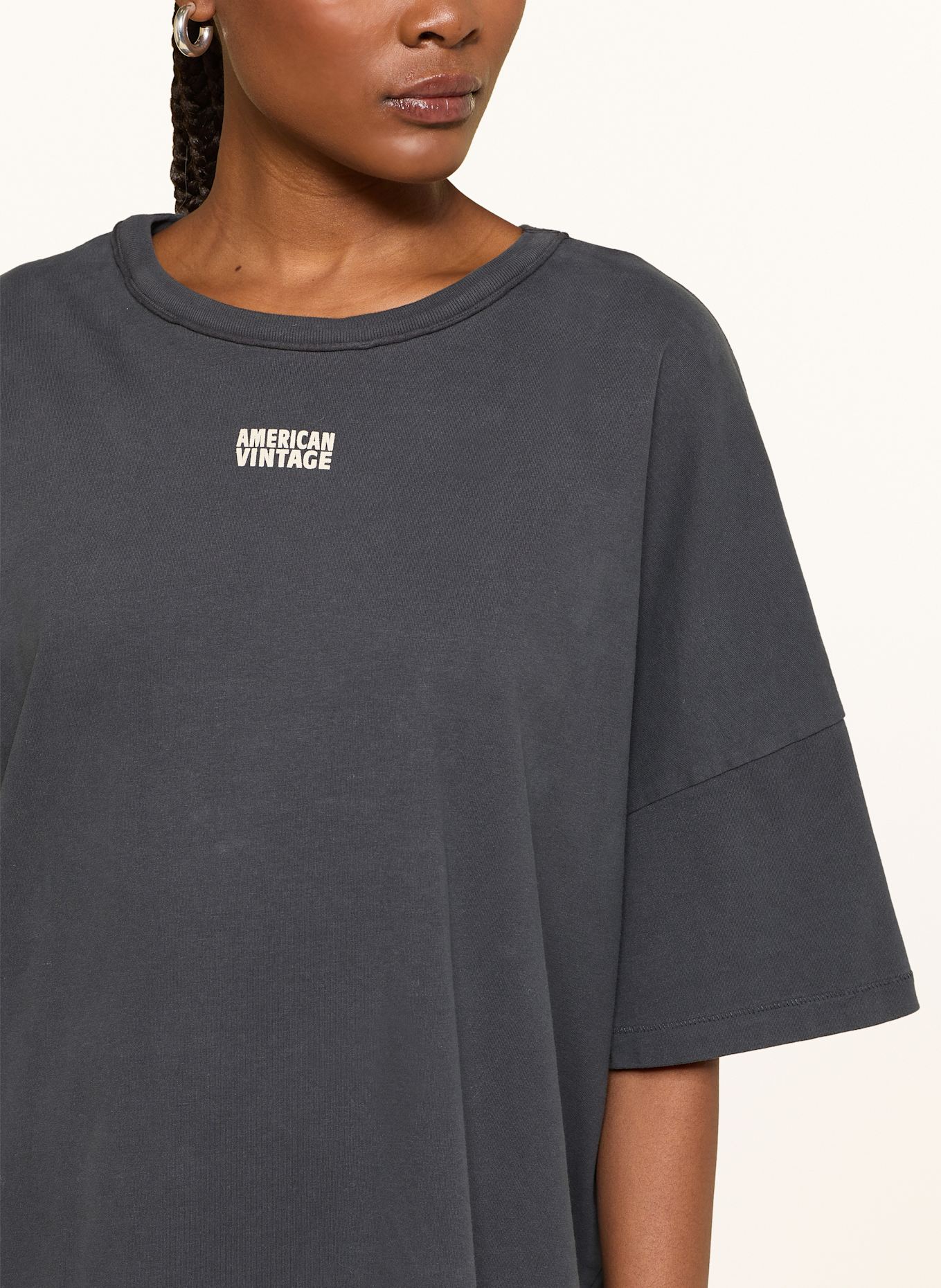 American Vintage T-Shirt FAZY: DUNKELGRAU