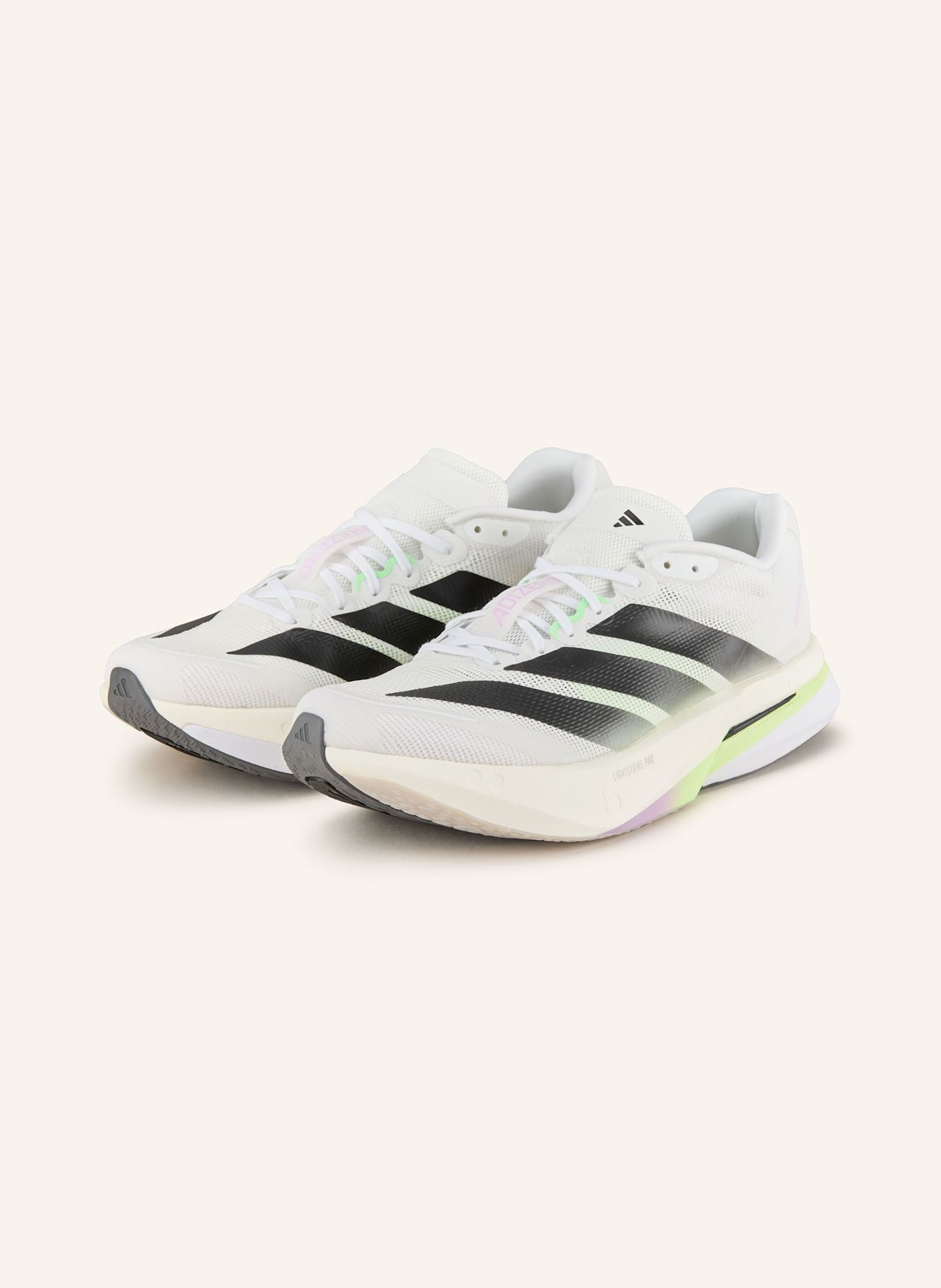 adidas Adizero Boston 13 EQT Schuh: ECRU/ SCHWARZ